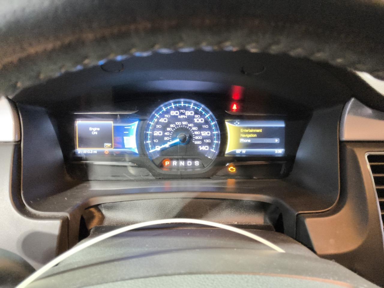 2014 Ford Flex Limited Red vin: 2FMGK5D86EBD23041 Damage: Warning Light - Engine, On, Unacceptable