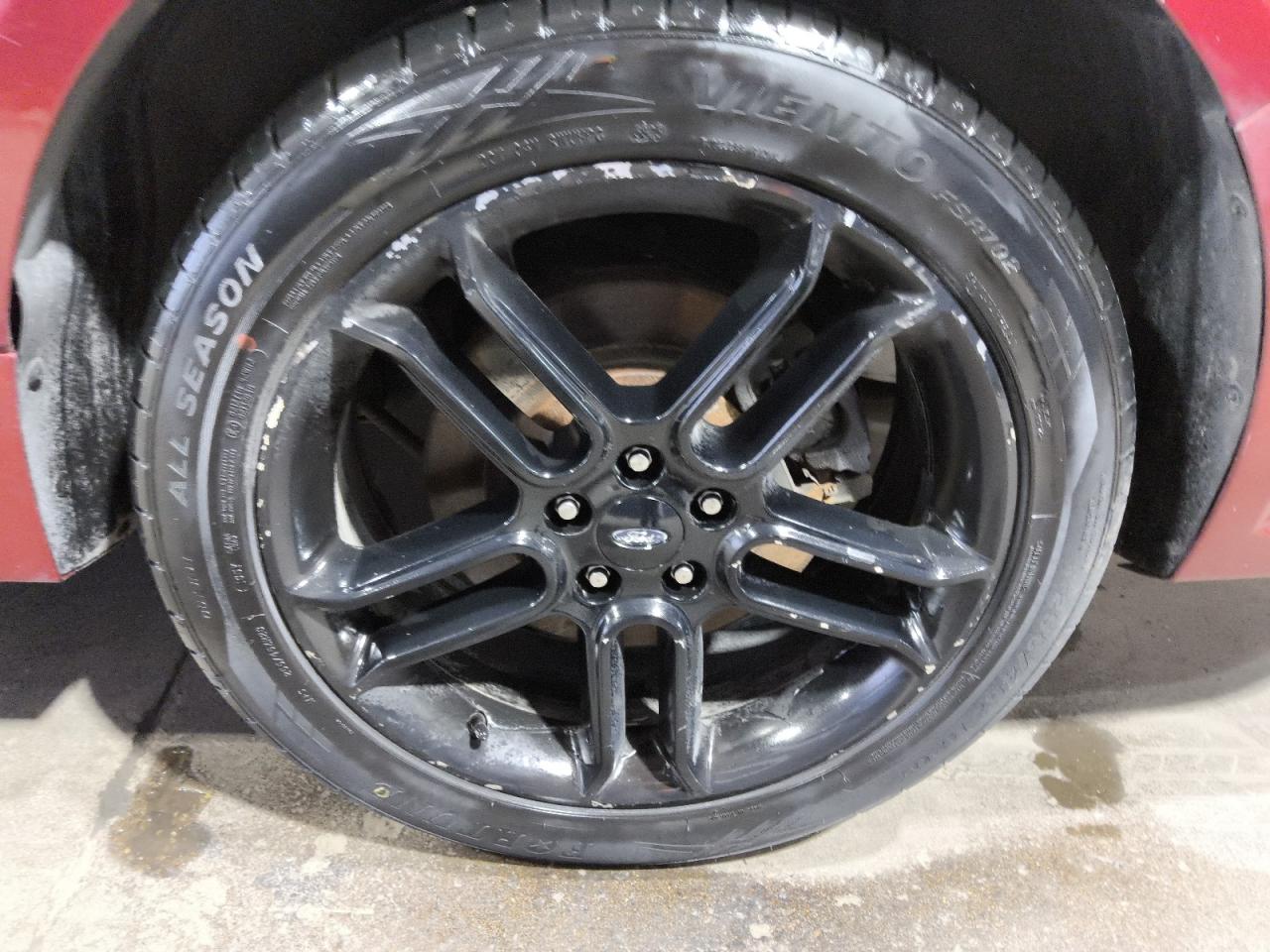 2014 Ford Flex Limited Red vin: 2FMGK5D86EBD23041 Damage: Left Rear Wheel, Curb Rash, > 12 Inches
