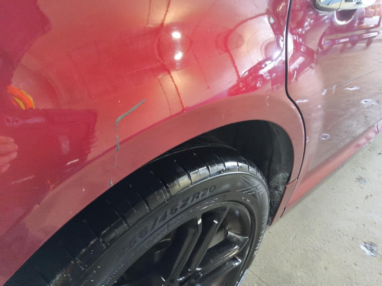 2014 Ford Flex Limited Red vin: 2FMGK5D86EBD23041 Damage: Right Qtr Panel, Dent(S) W/ Paint Dmg, 1/2 To 1 Inch