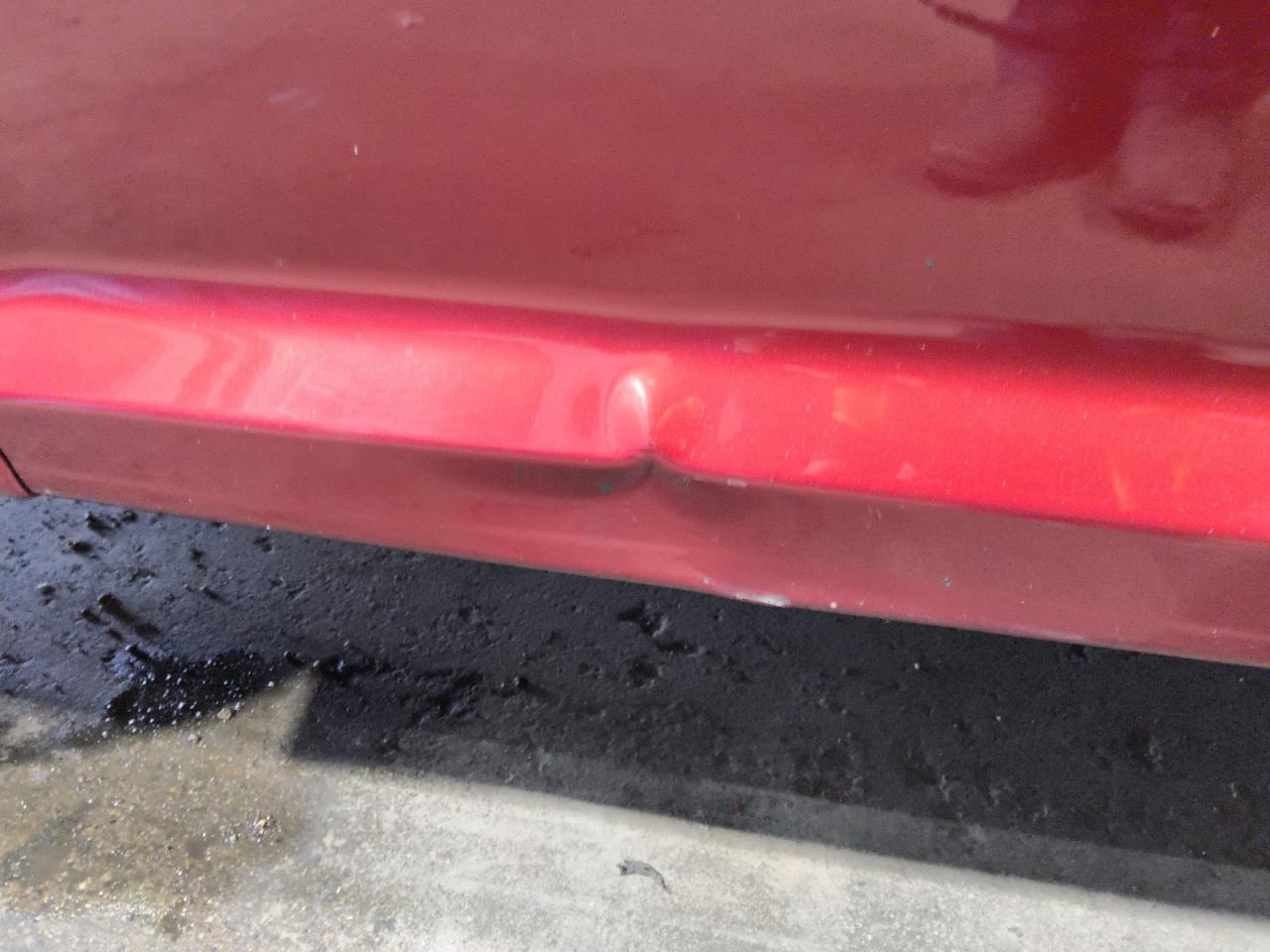 2014 Ford Flex Limited Red vin: 2FMGK5D86EBD23041 Damage: Left Front Door, Dent(S) W/ Paint Dmg, 2 To 3 Inches