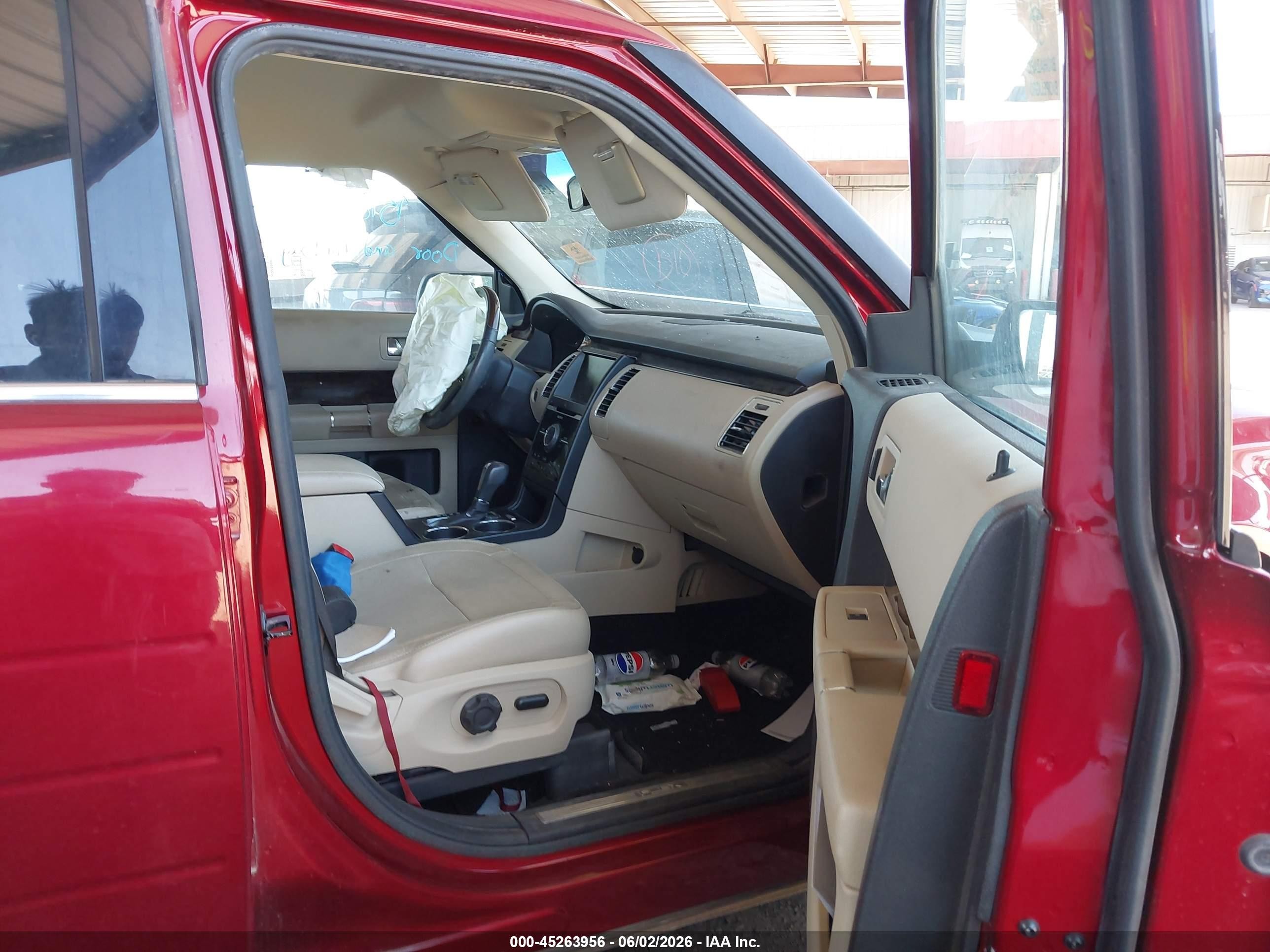 2014 Ford Flex Limited Красный vin: 2FMGK5D86EBD24304