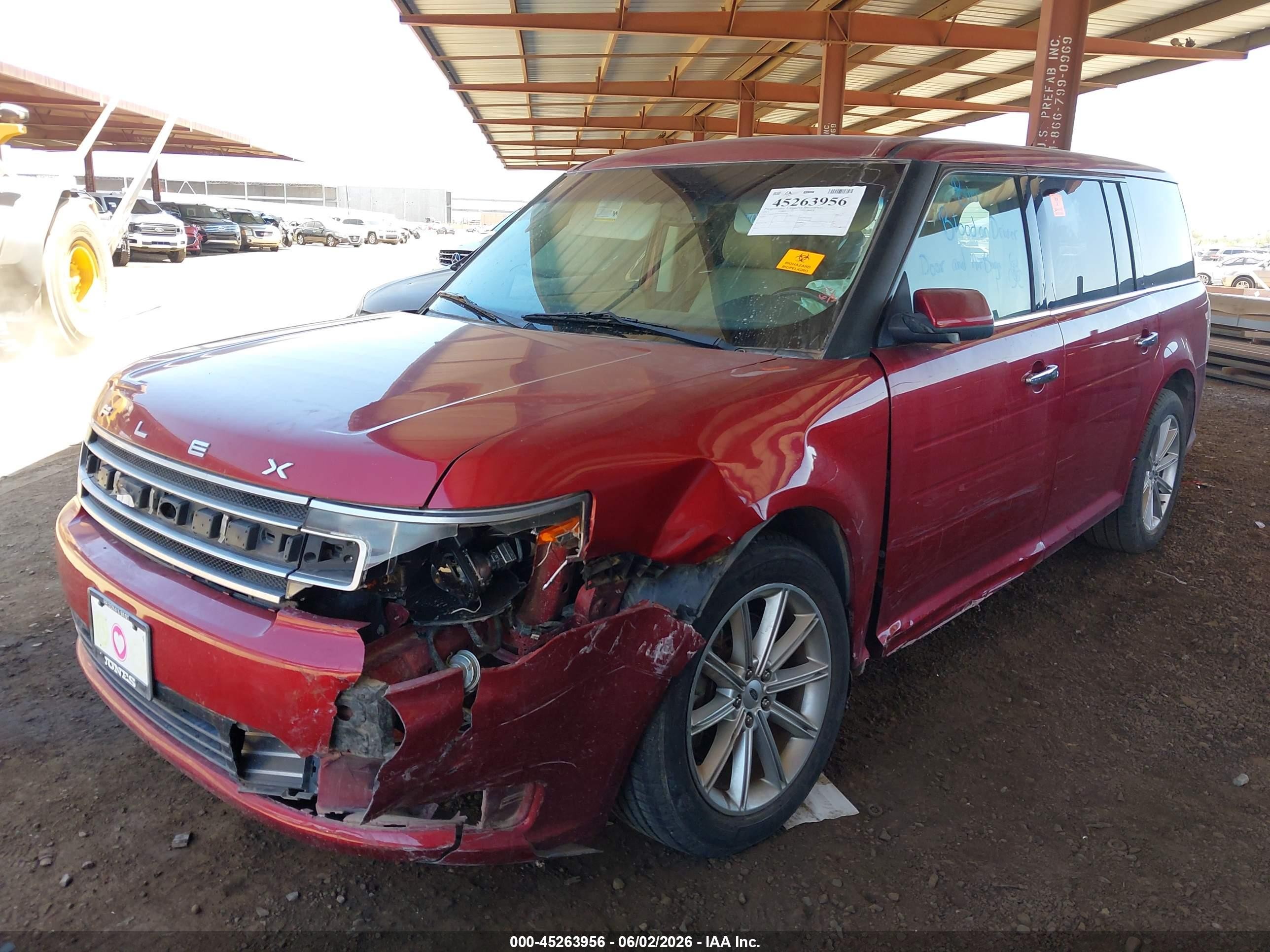 2014 Ford Flex Limited Красный vin: 2FMGK5D86EBD24304