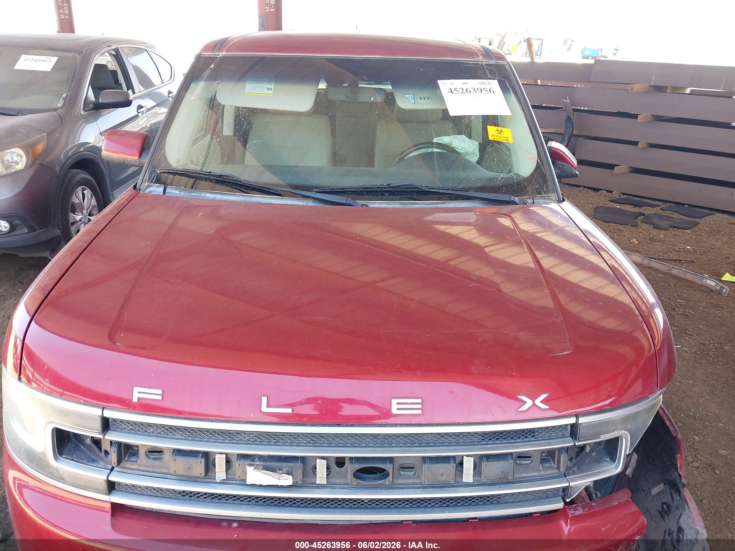 2014 Ford Flex Limited Красный vin: 2FMGK5D86EBD24304