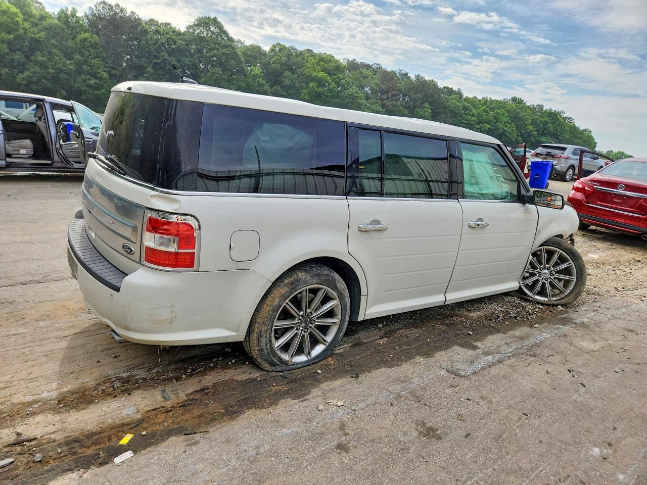 2013 Ford Flex Limited Белый vin: 2FMGK5D87DBD01306