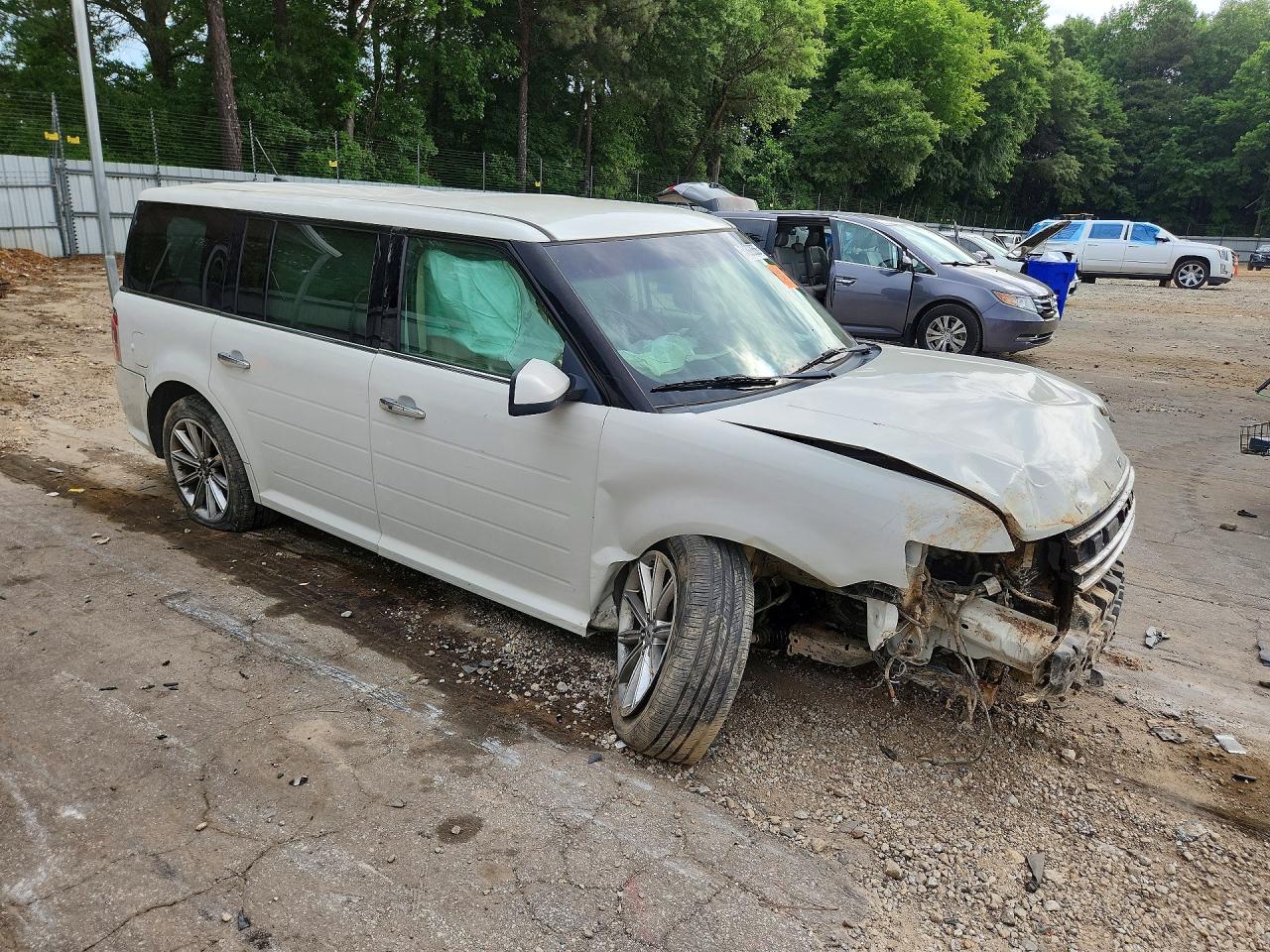 2013 Ford Flex Limited Белый vin: 2FMGK5D87DBD01306