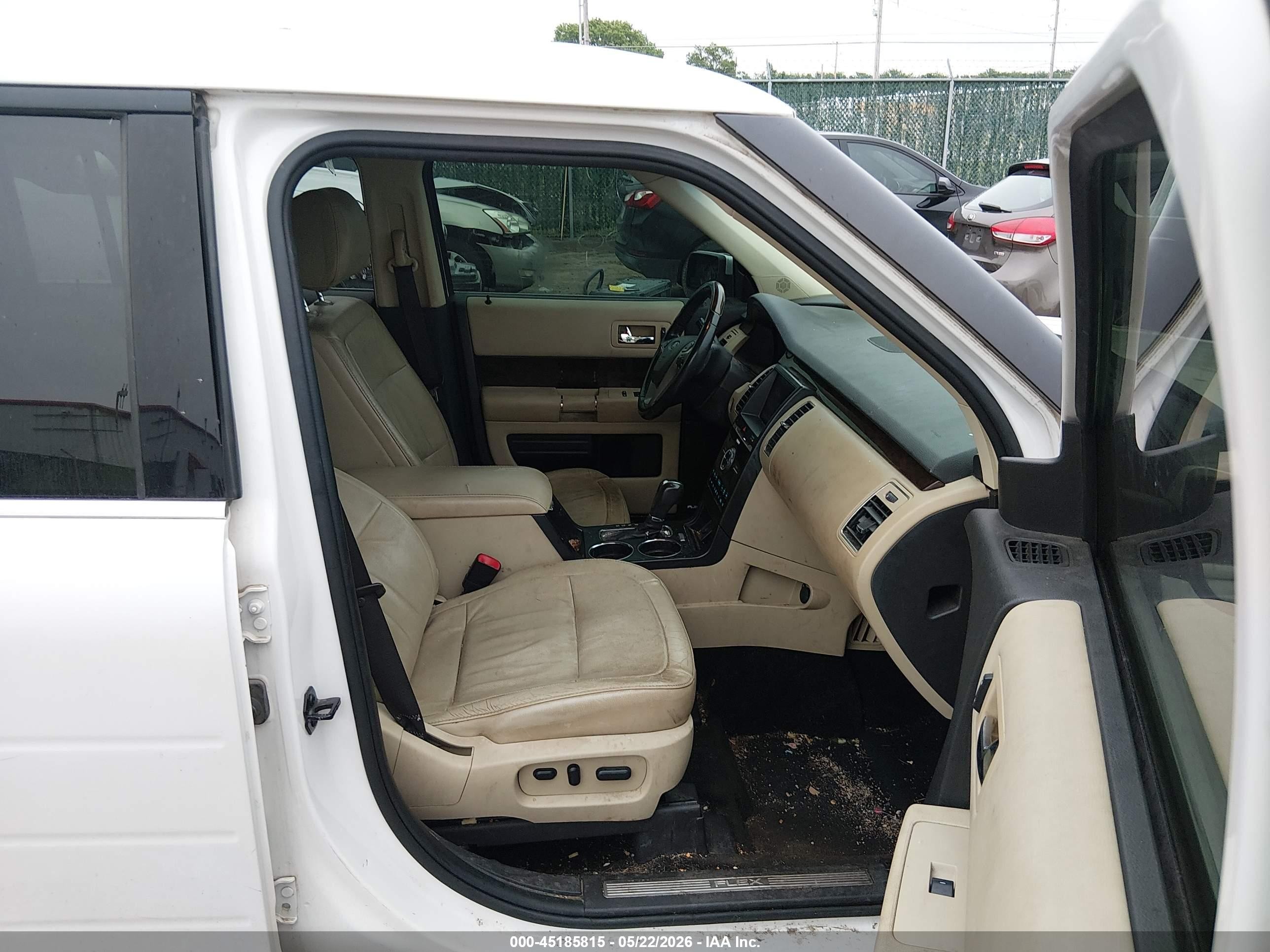 2013 Ford Flex Limited White vin: 2FMGK5D87DBD21250
