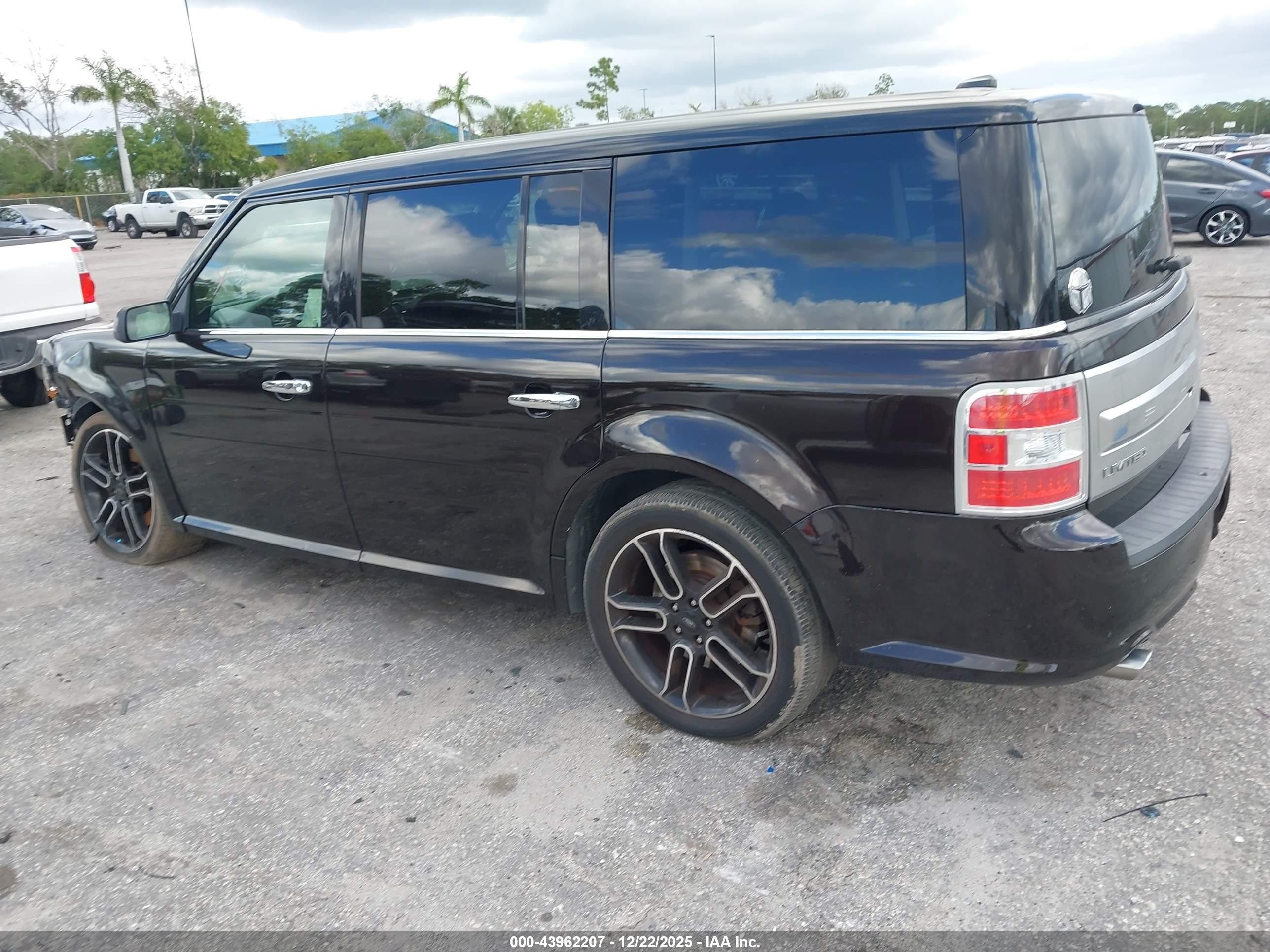 2013 Ford Flex Limited Burgundy vin: 2FMGK5D88DBD02786