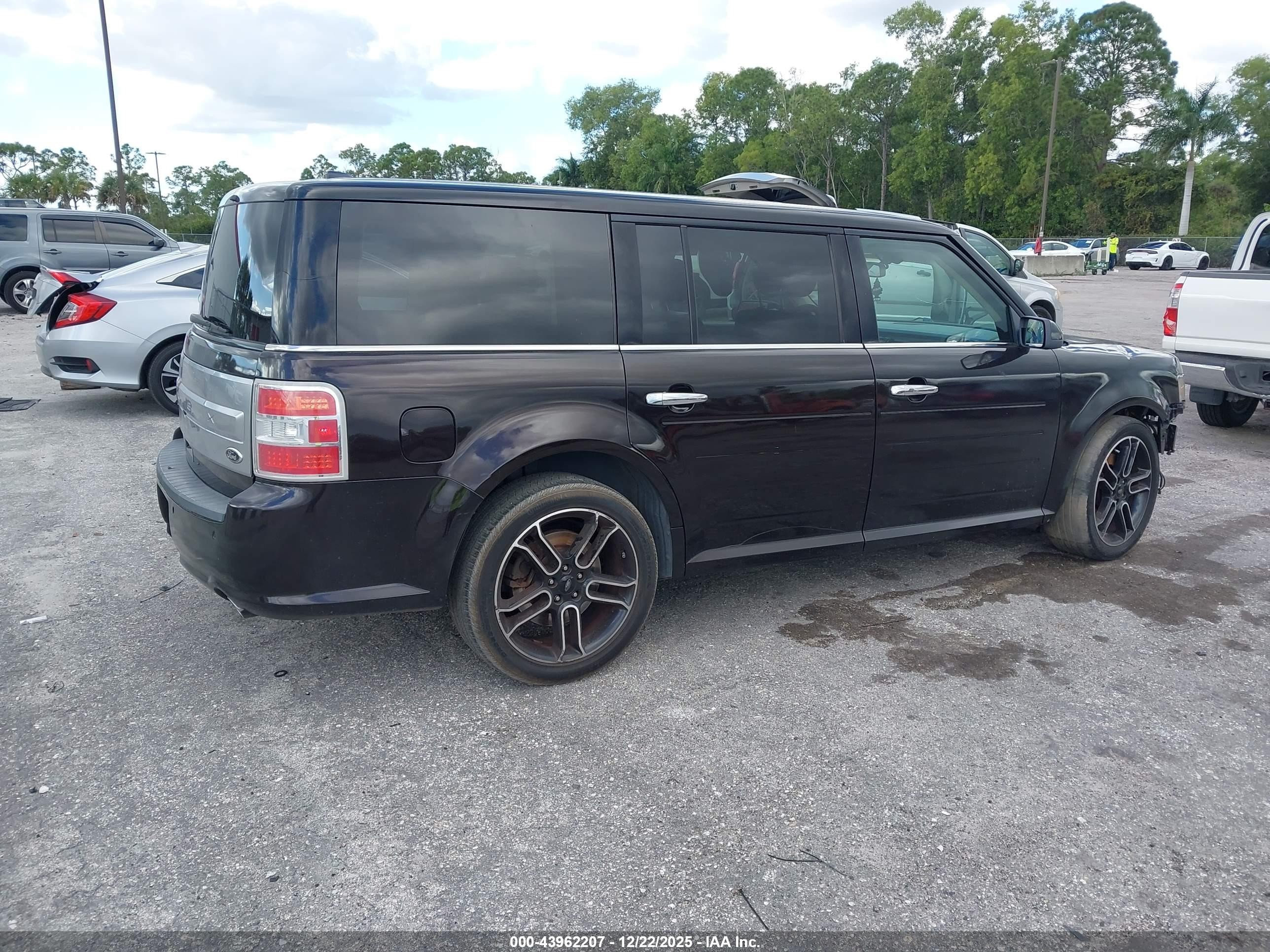 2013 Ford Flex Limited Burgundy vin: 2FMGK5D88DBD02786