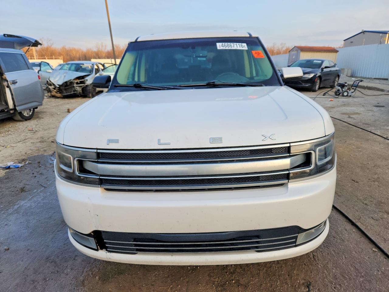 2014 Ford Flex Limited White vin: 2FMGK5D88EBD09321