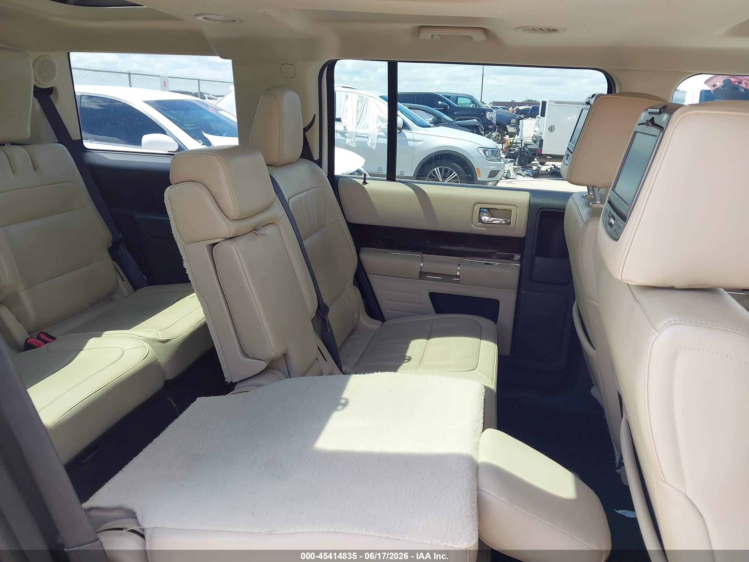 2014 Ford Flex Limited White vin: 2FMGK5D88EBD09688