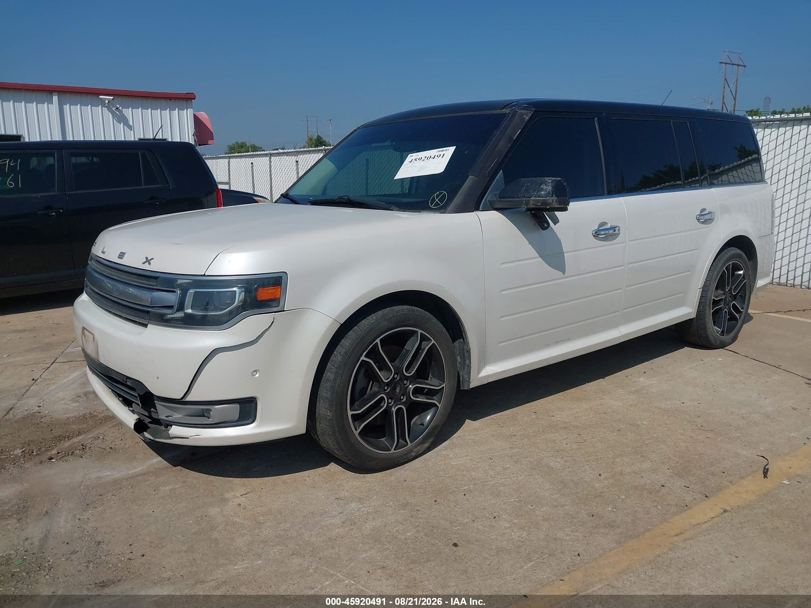 2014 Ford Flex Limited Белый vin: 2FMGK5D88EBD11179