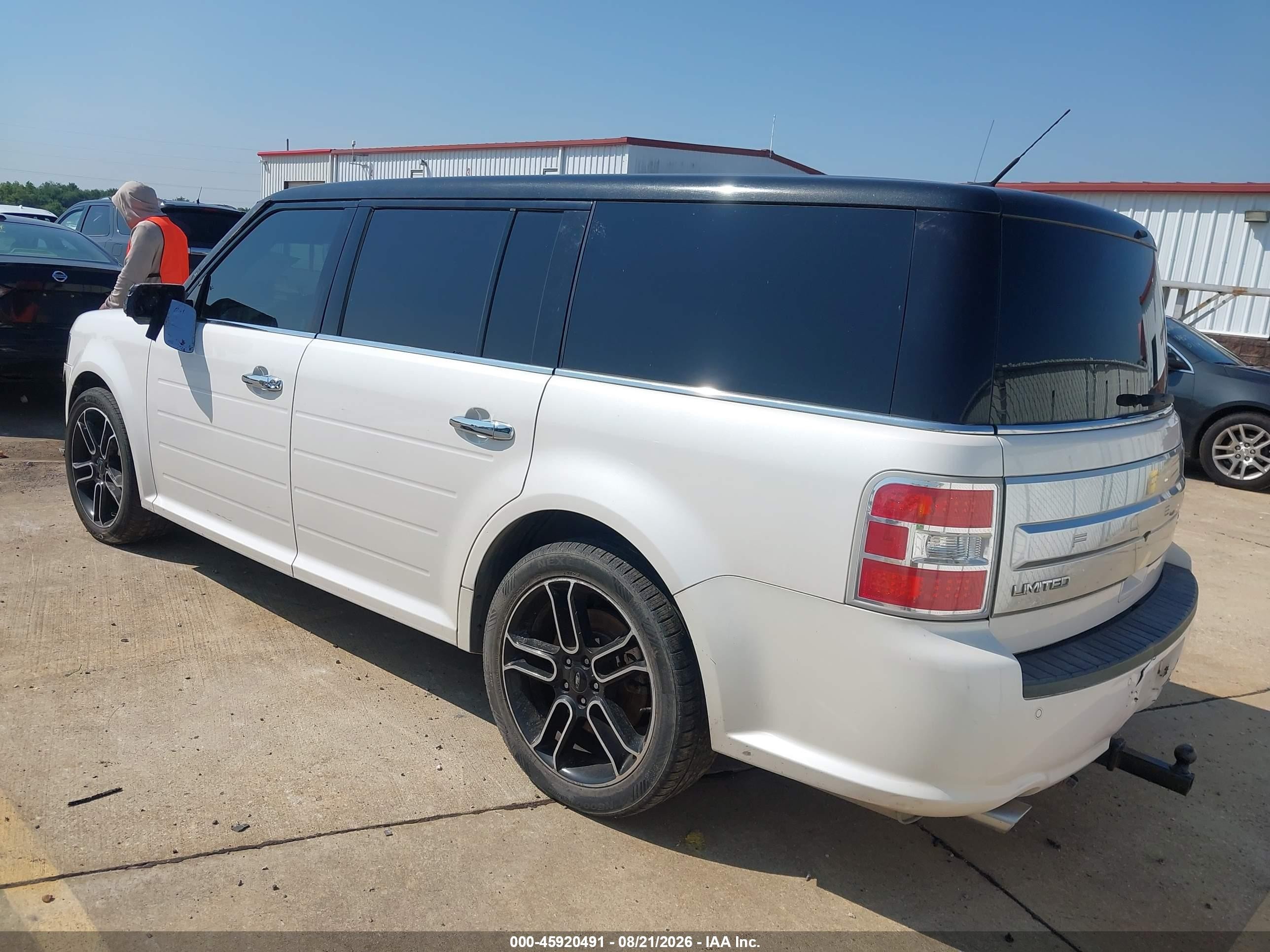 2014 Ford Flex Limited Белый vin: 2FMGK5D88EBD11179