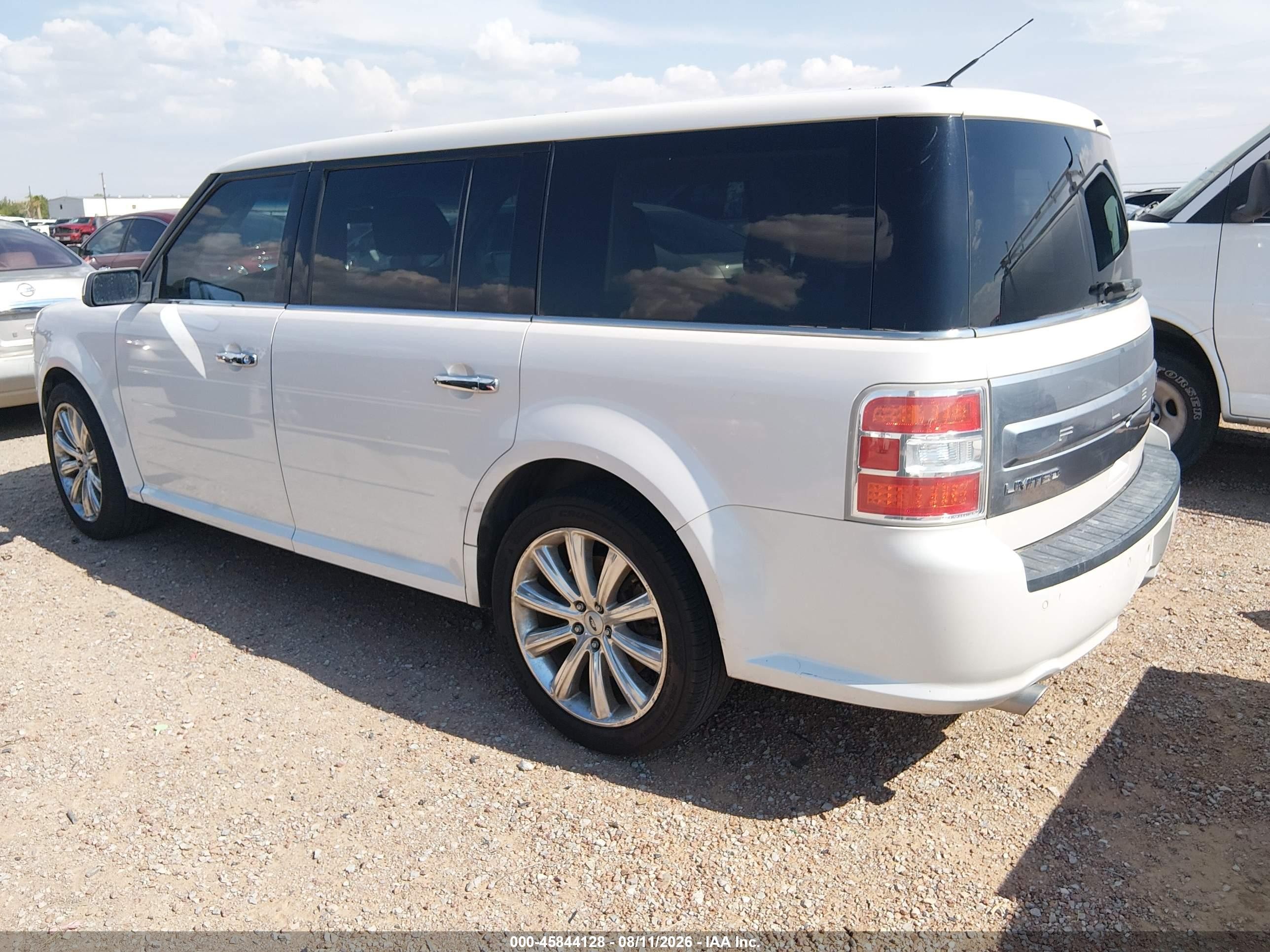 2014 Ford Flex Limited White vin: 2FMGK5D88EBD36910