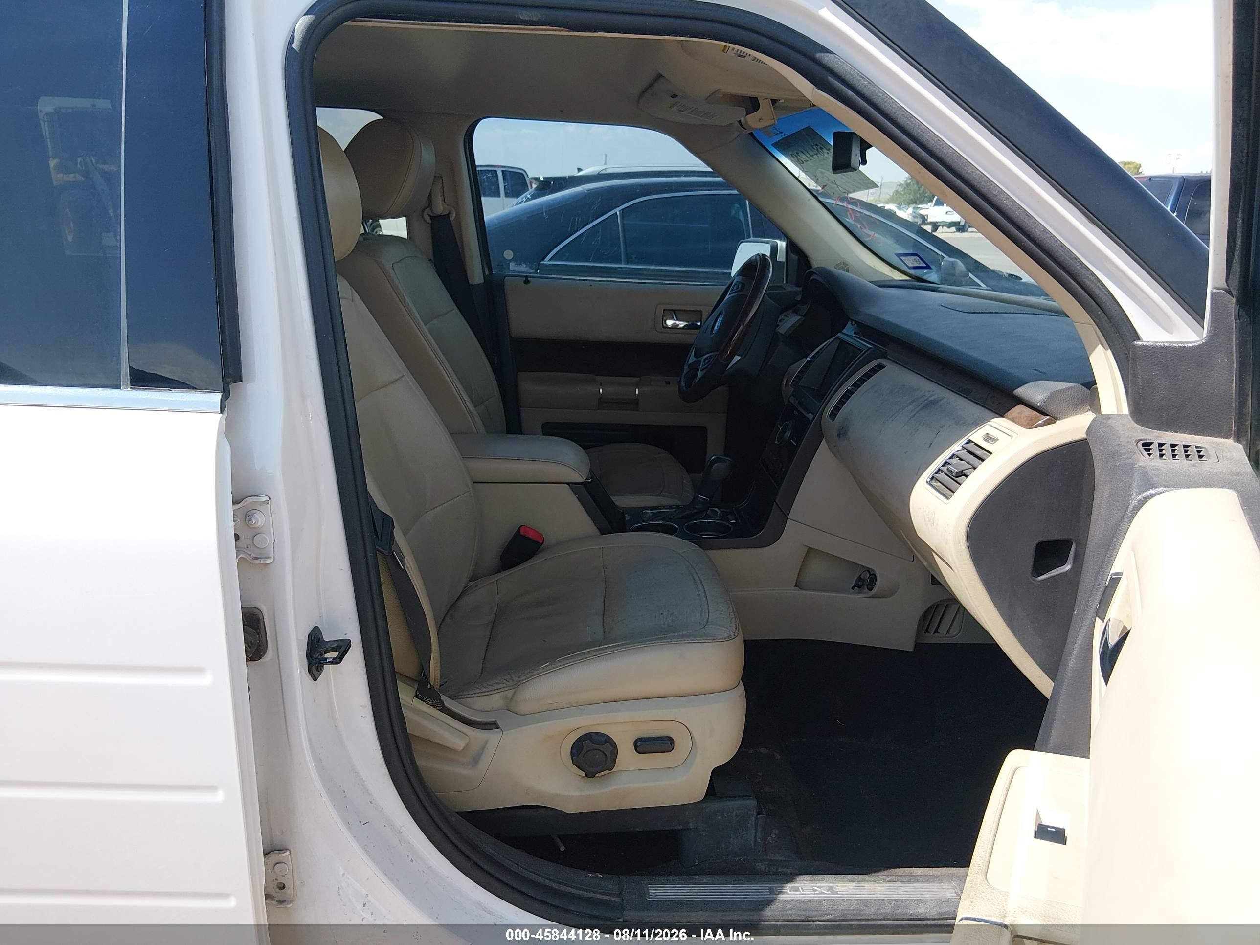 2014 Ford Flex Limited White vin: 2FMGK5D88EBD36910