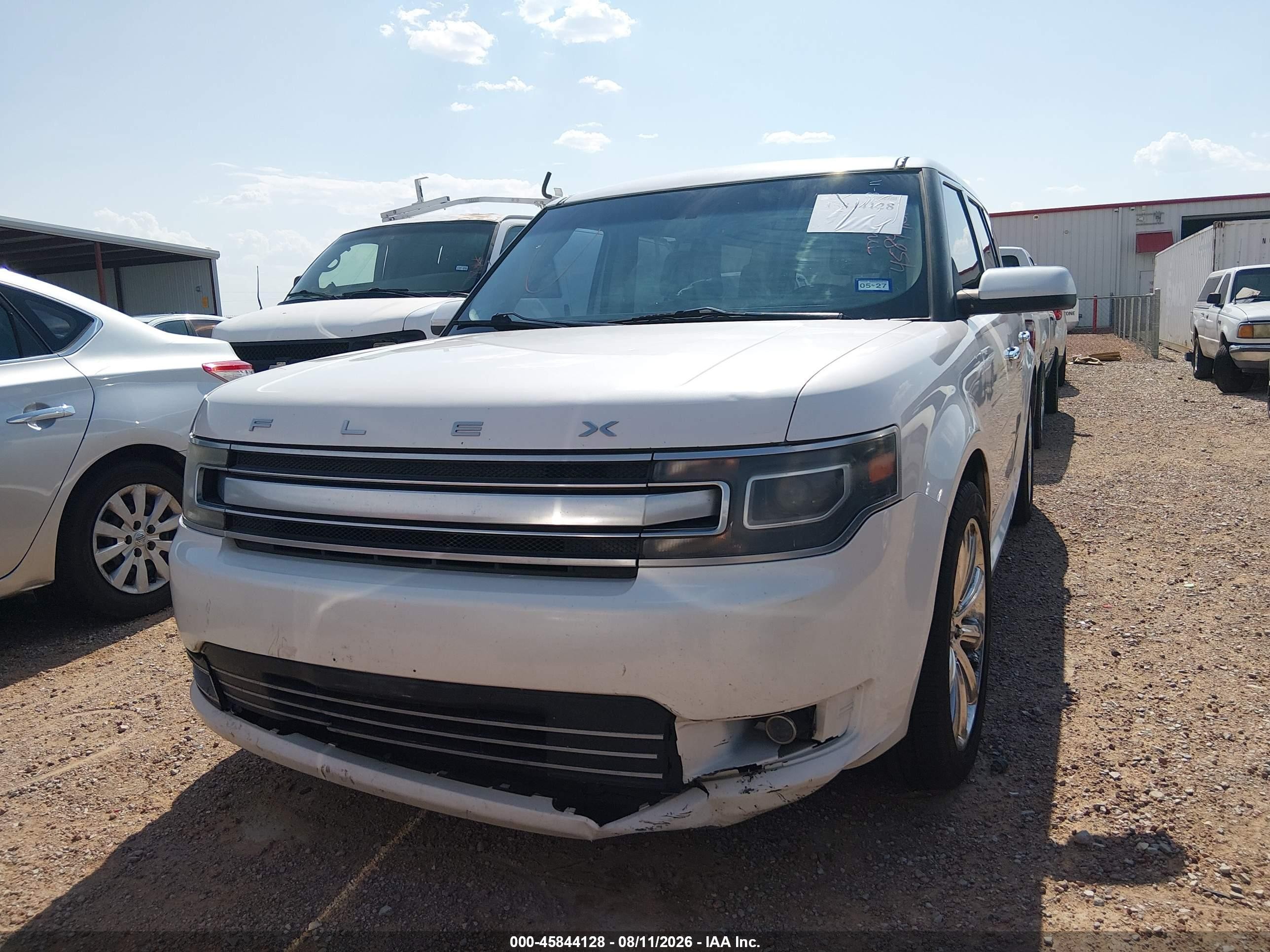 2014 Ford Flex Limited White vin: 2FMGK5D88EBD36910
