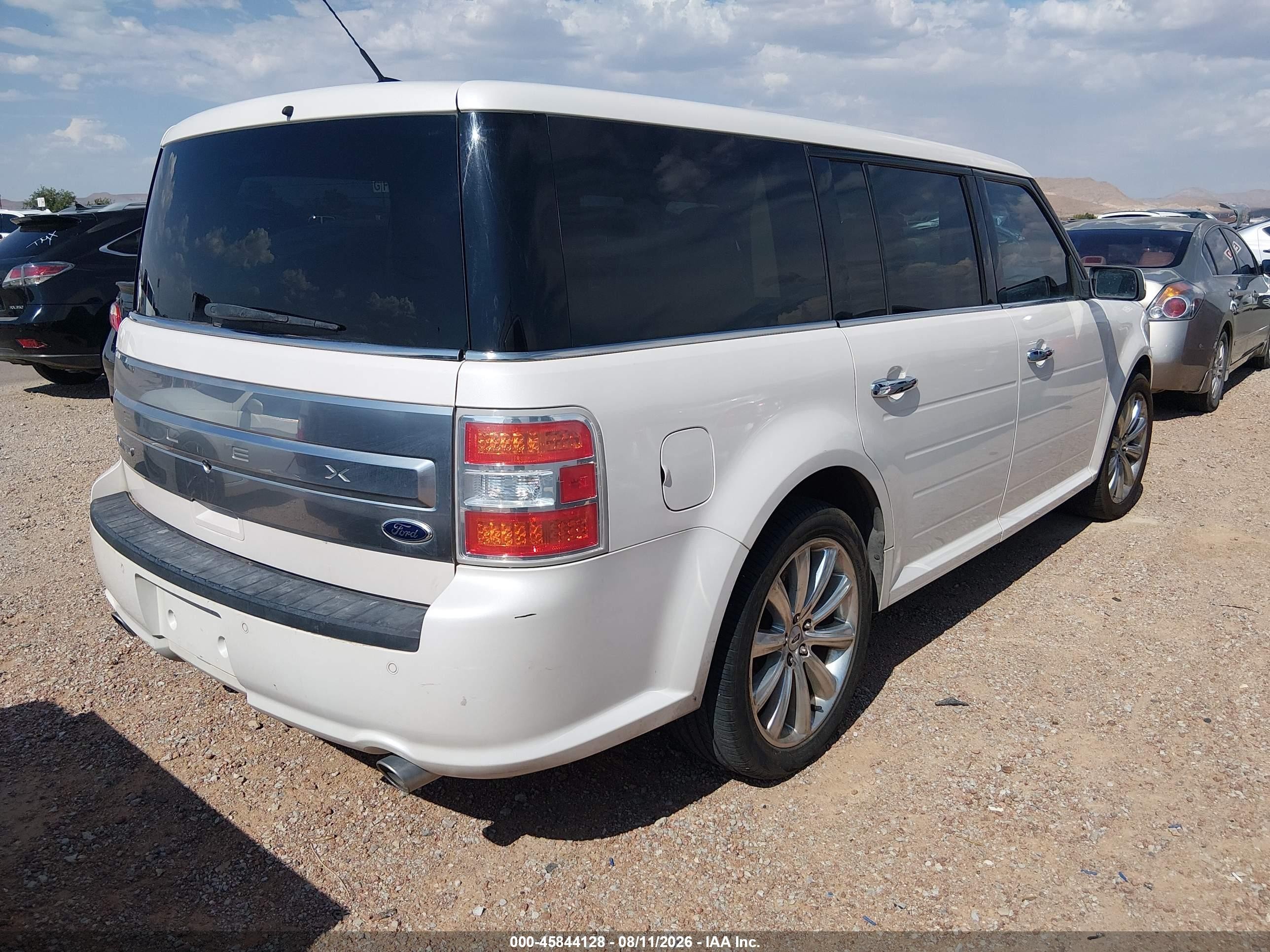 2014 Ford Flex Limited White vin: 2FMGK5D88EBD36910