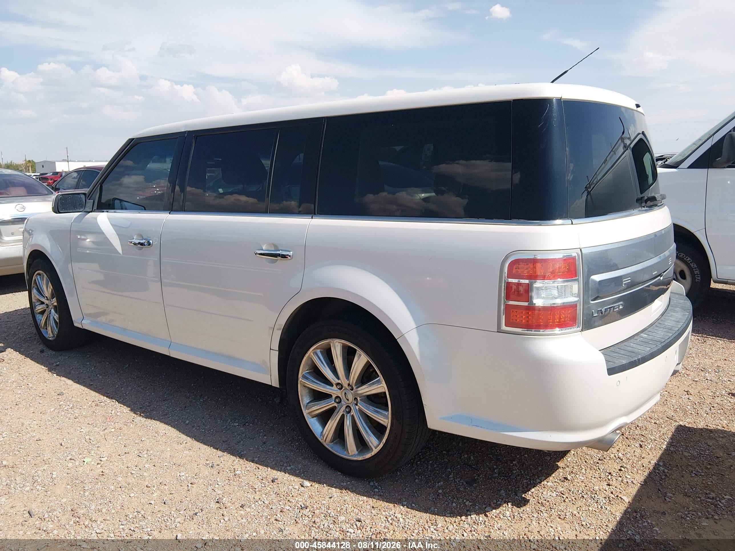 2014 Ford Flex Limited White vin: 2FMGK5D88EBD36910