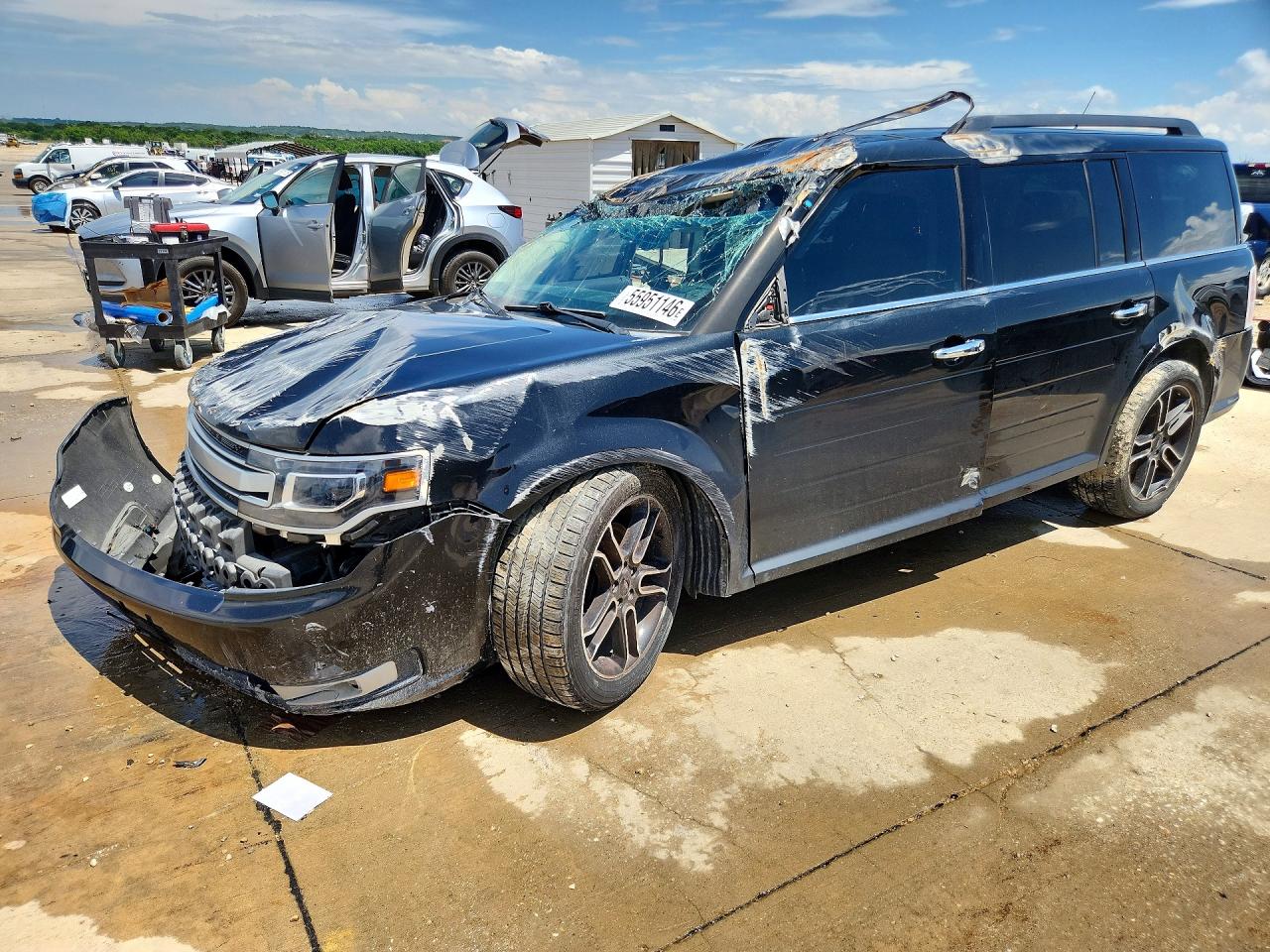2014 Ford Flex Limited Black vin: 2FMGK5D88EBD41850