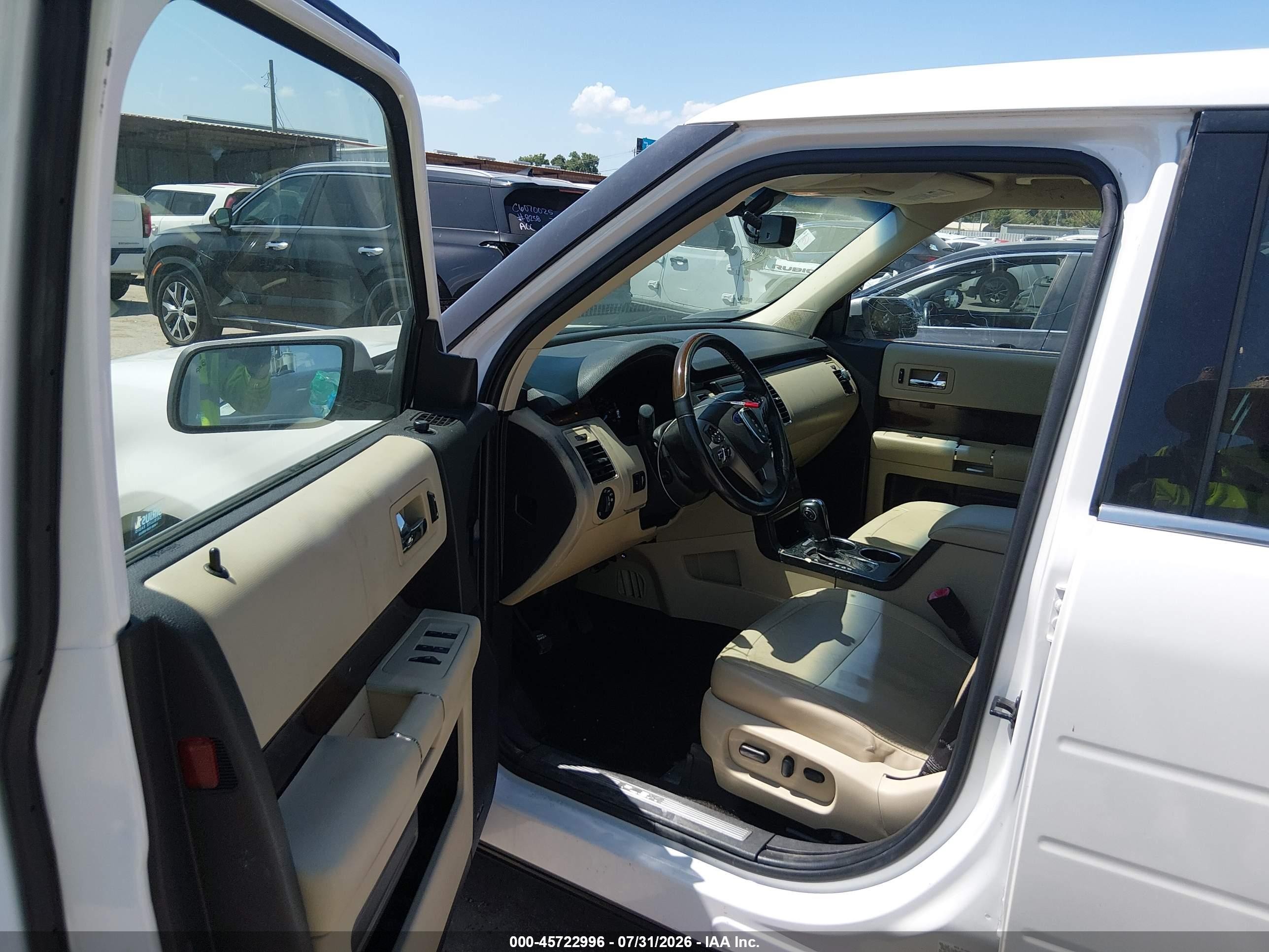 2013 Ford Flex Limited White vin: 2FMGK5D89DBD25087