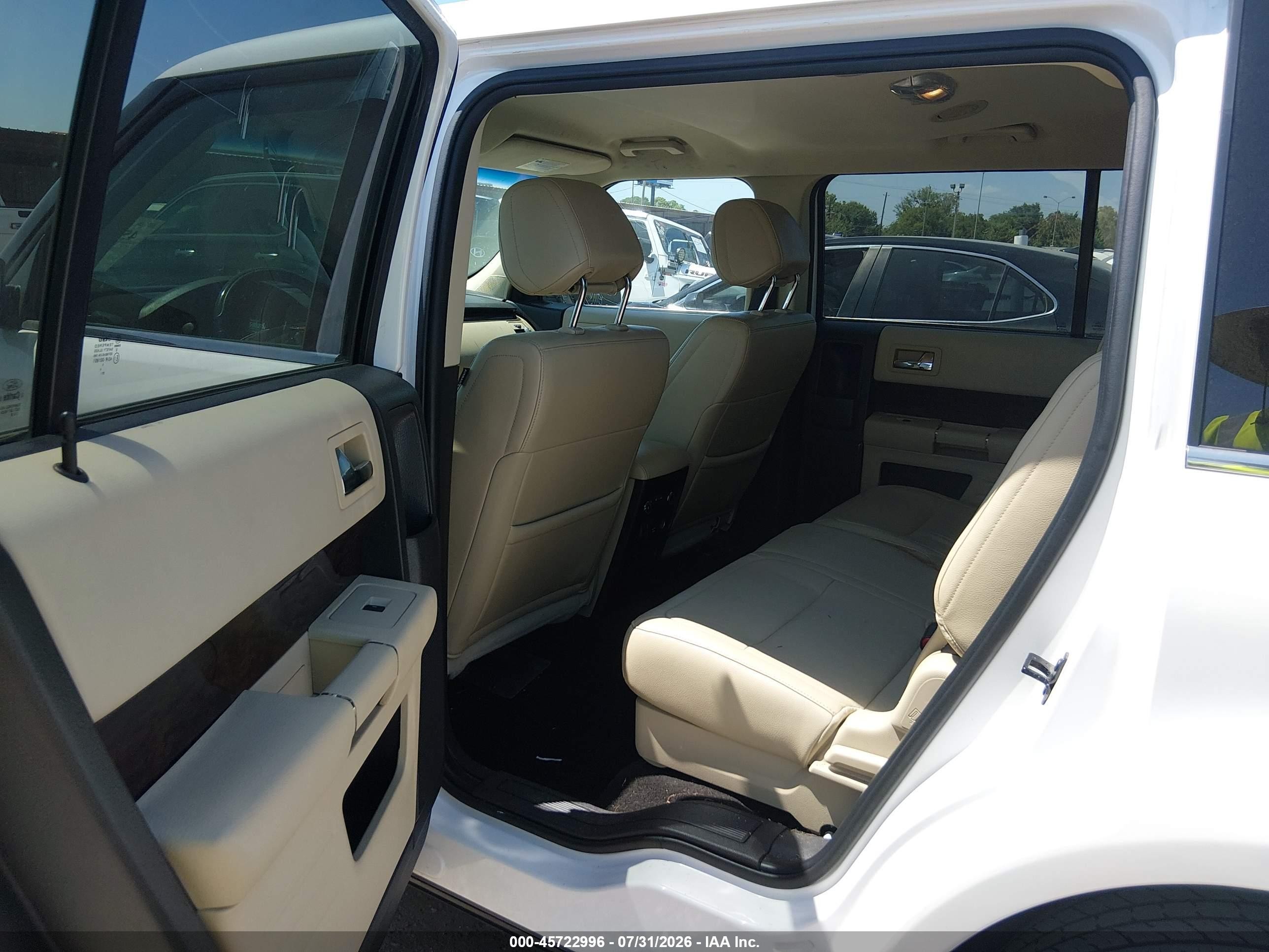 2013 Ford Flex Limited White vin: 2FMGK5D89DBD25087
