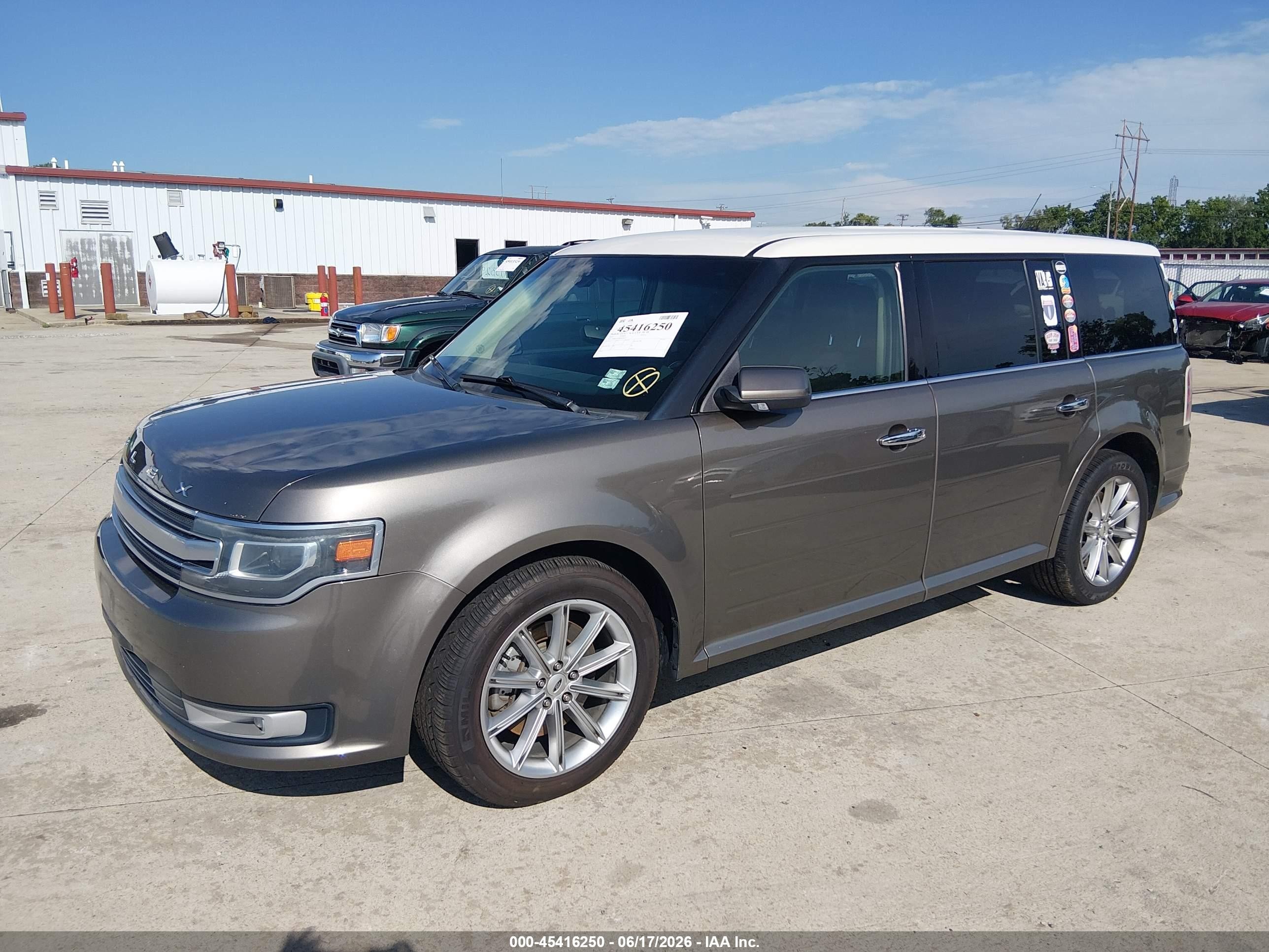 2014 Ford Flex Limited Серый vin: 2FMGK5D89EBD09327