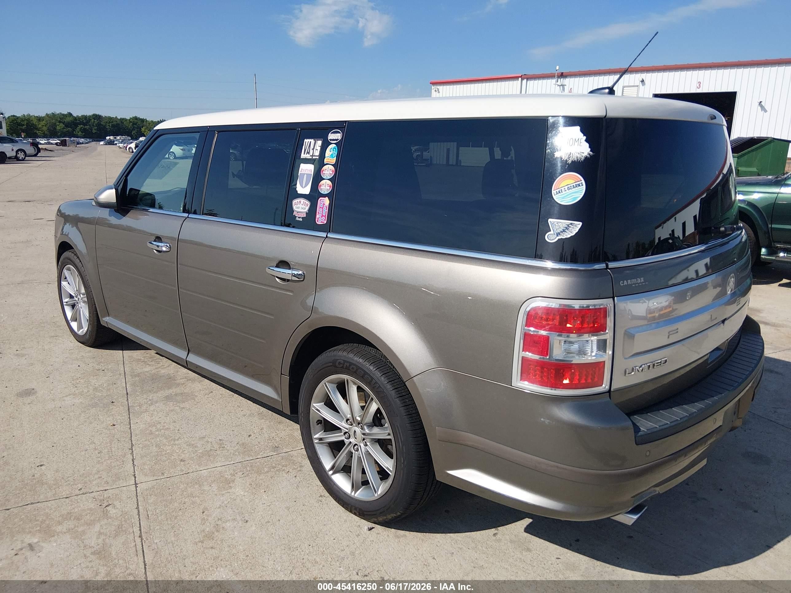 2014 Ford Flex Limited Серый vin: 2FMGK5D89EBD09327