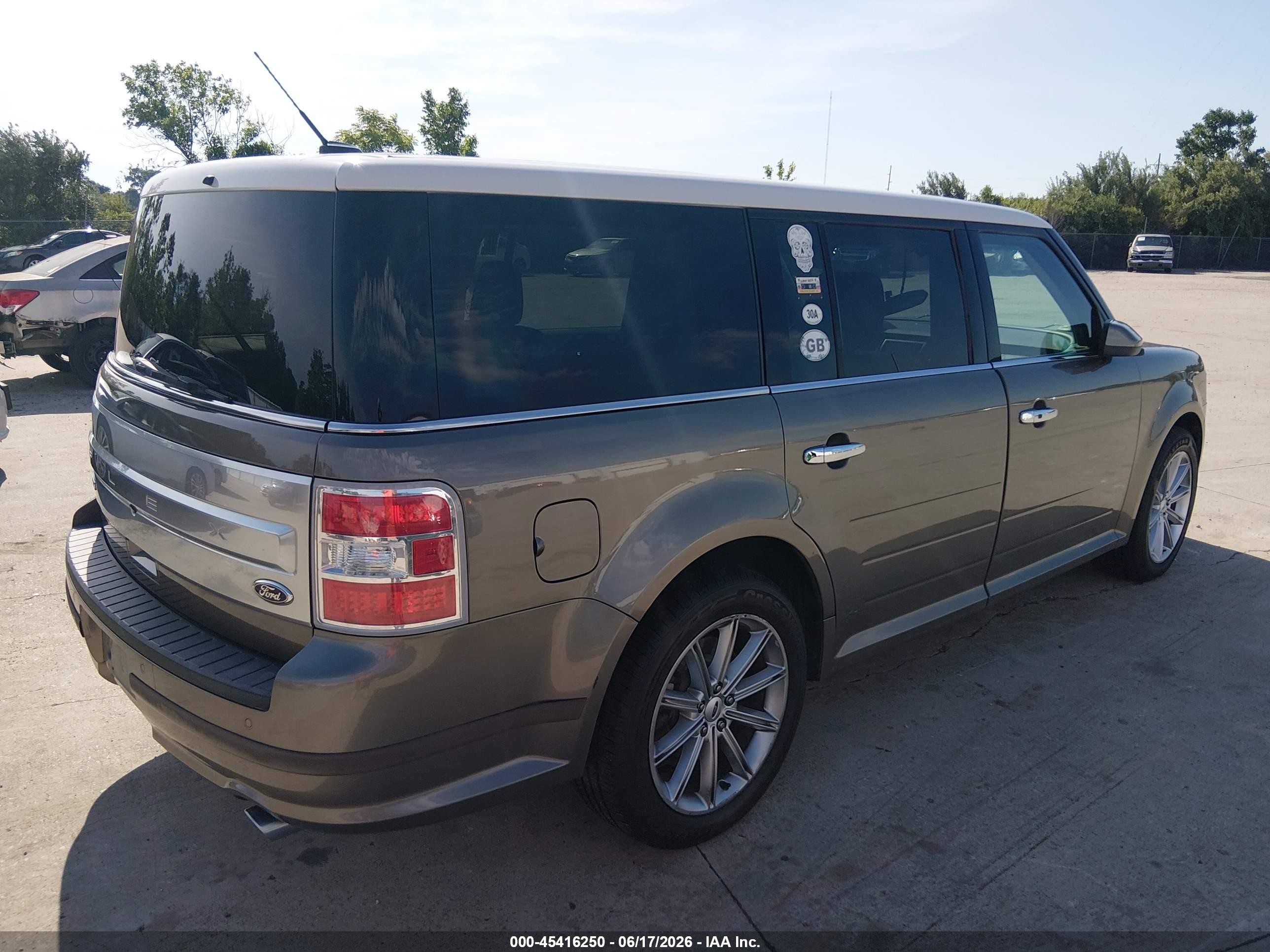 2014 Ford Flex Limited Серый vin: 2FMGK5D89EBD09327