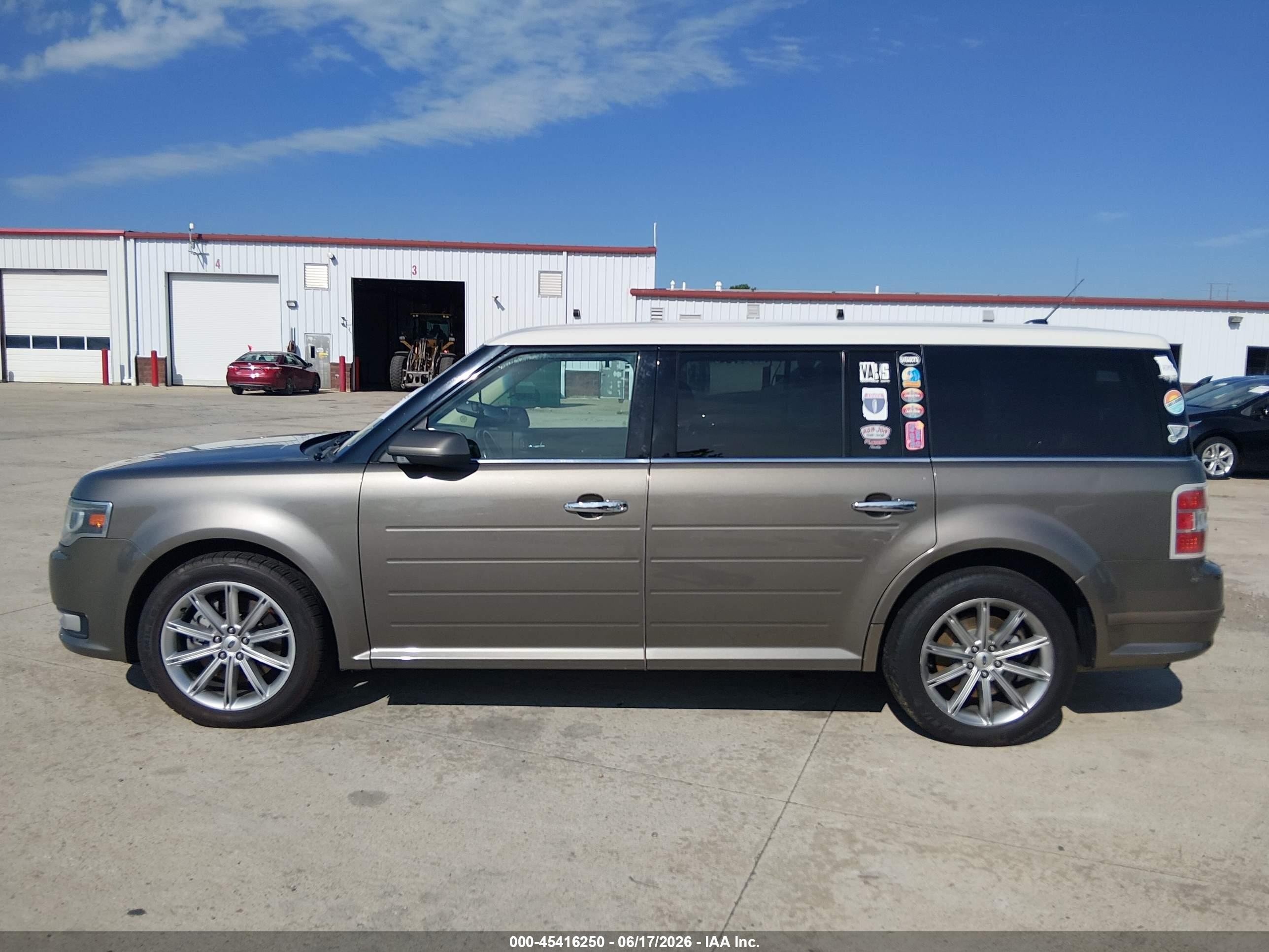 2014 Ford Flex Limited Серый vin: 2FMGK5D89EBD09327