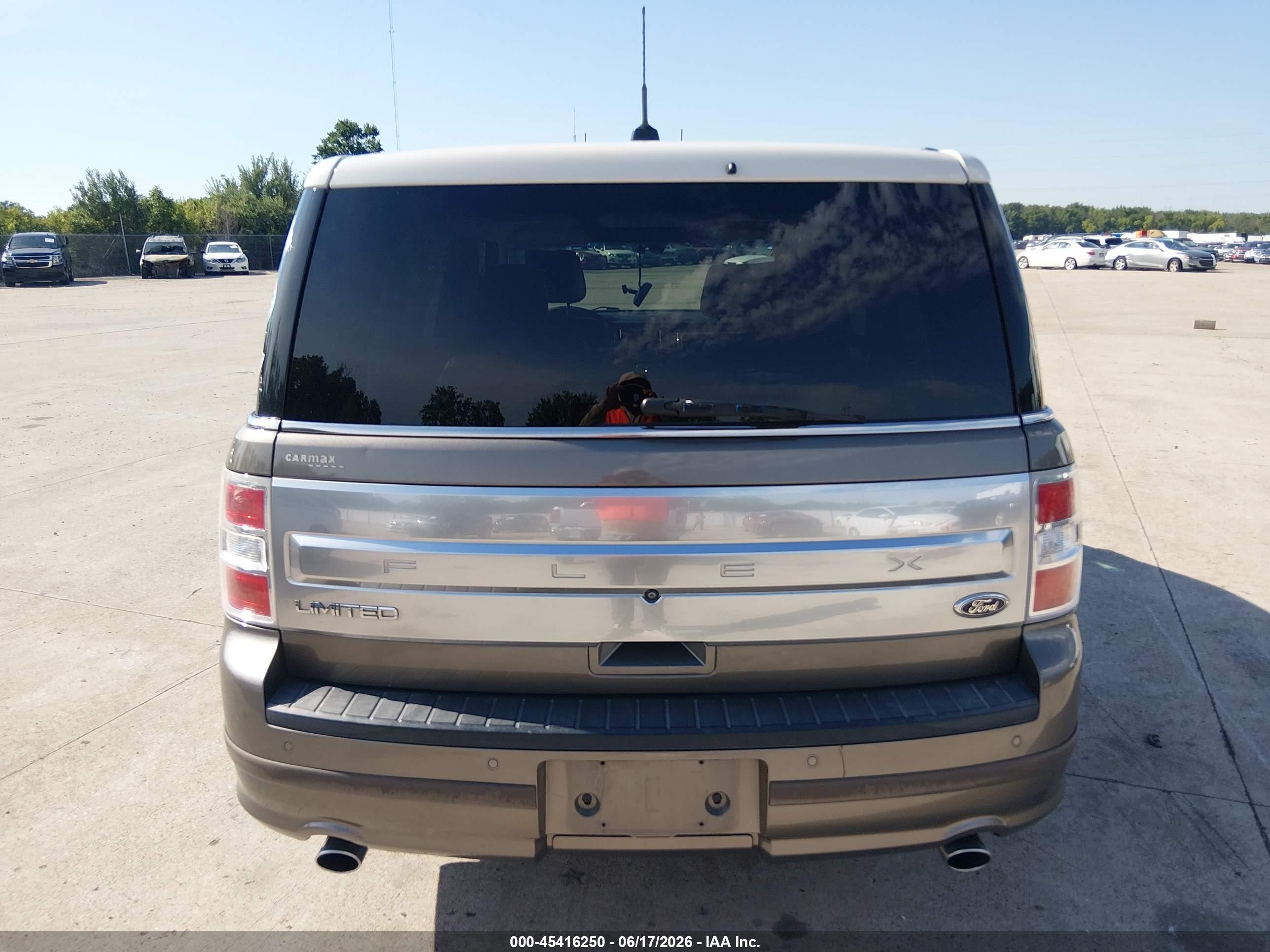 2014 Ford Flex Limited Серый vin: 2FMGK5D89EBD09327