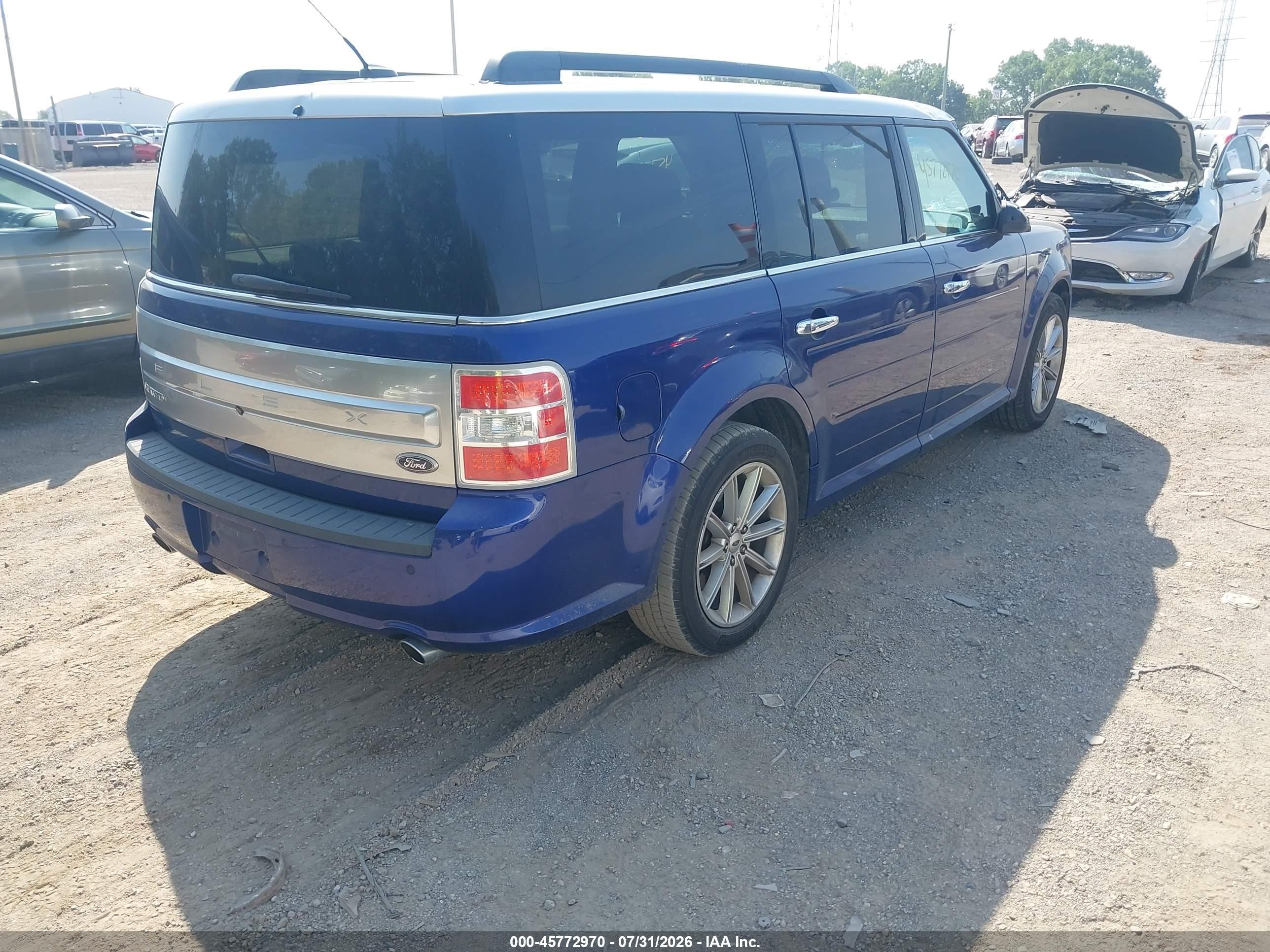 2015 Ford Flex Limited Синий vin: 2FMGK5D89FBA19459