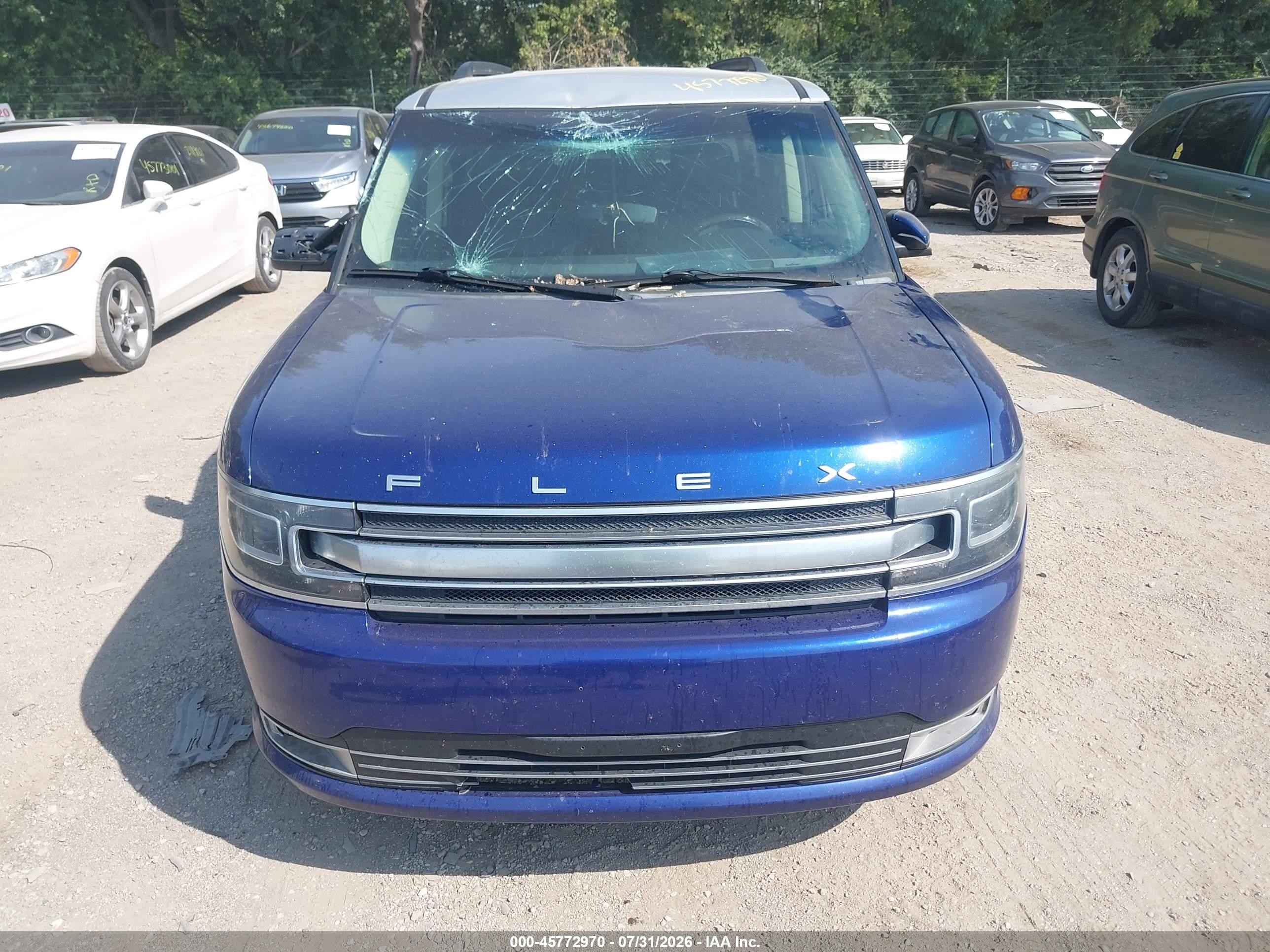 2015 Ford Flex Limited Синий vin: 2FMGK5D89FBA19459