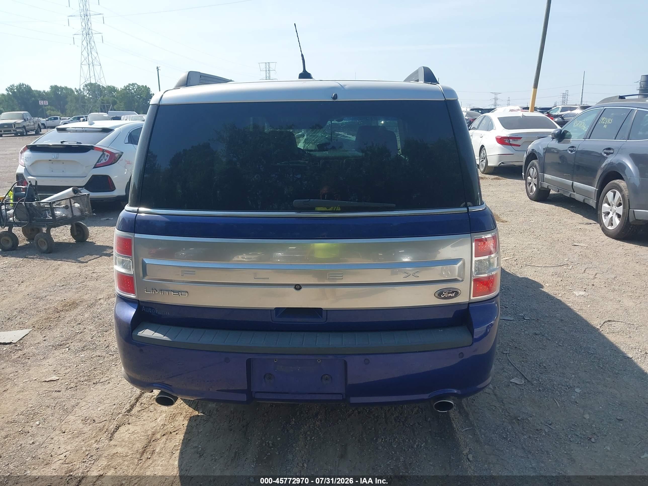 2015 Ford Flex Limited Синий vin: 2FMGK5D89FBA19459