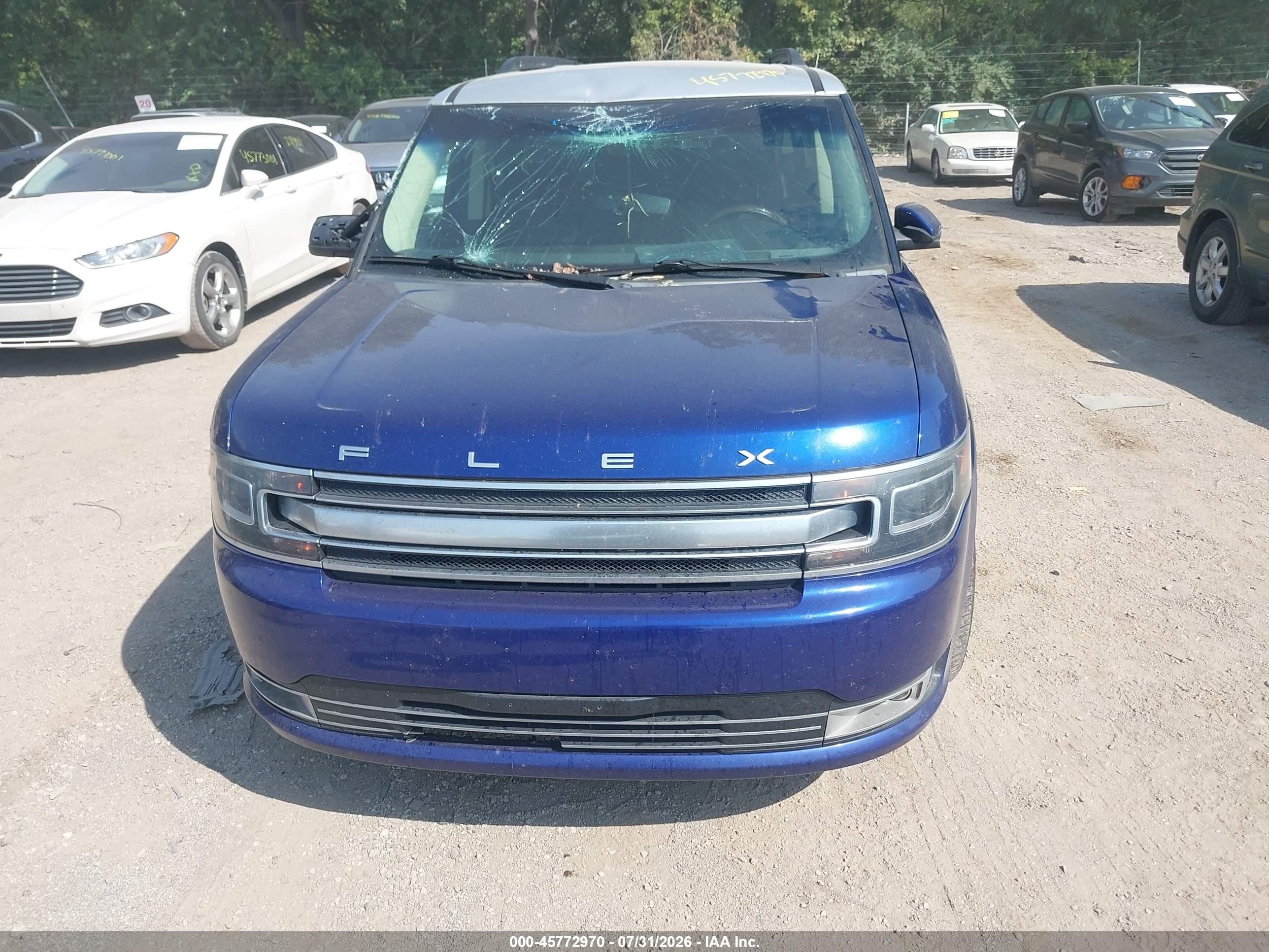 2015 Ford Flex Limited Синий vin: 2FMGK5D89FBA19459