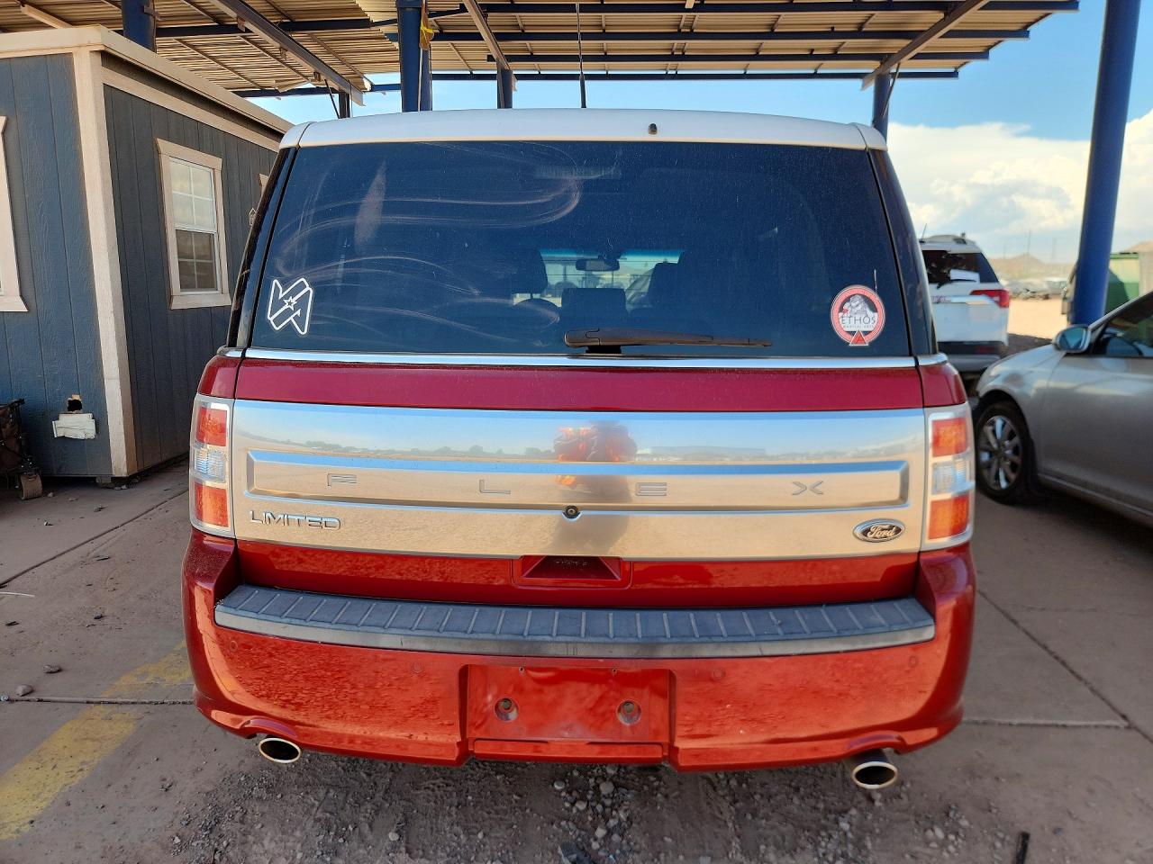 2014 Ford Flex Limited Red vin: 2FMGK5D8XEBD25648