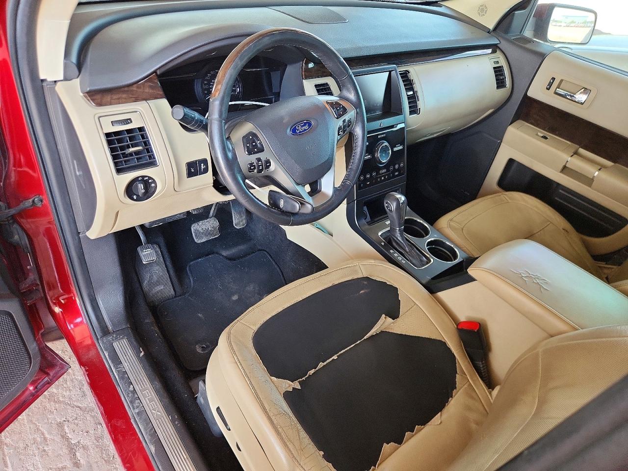 2014 Ford Flex Limited Red vin: 2FMGK5D8XEBD25648