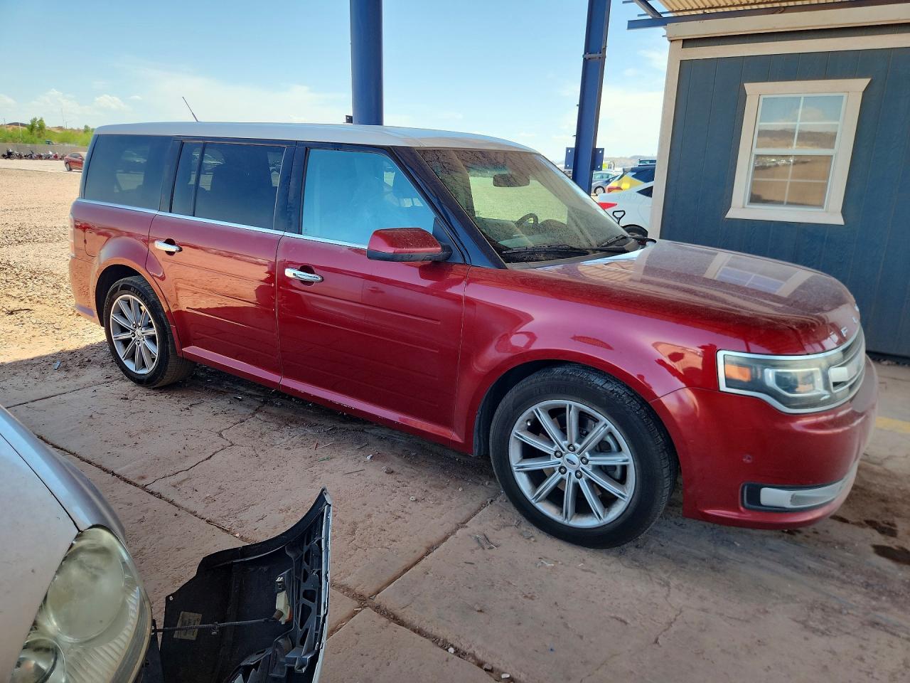 2014 Ford Flex Limited Red vin: 2FMGK5D8XEBD25648