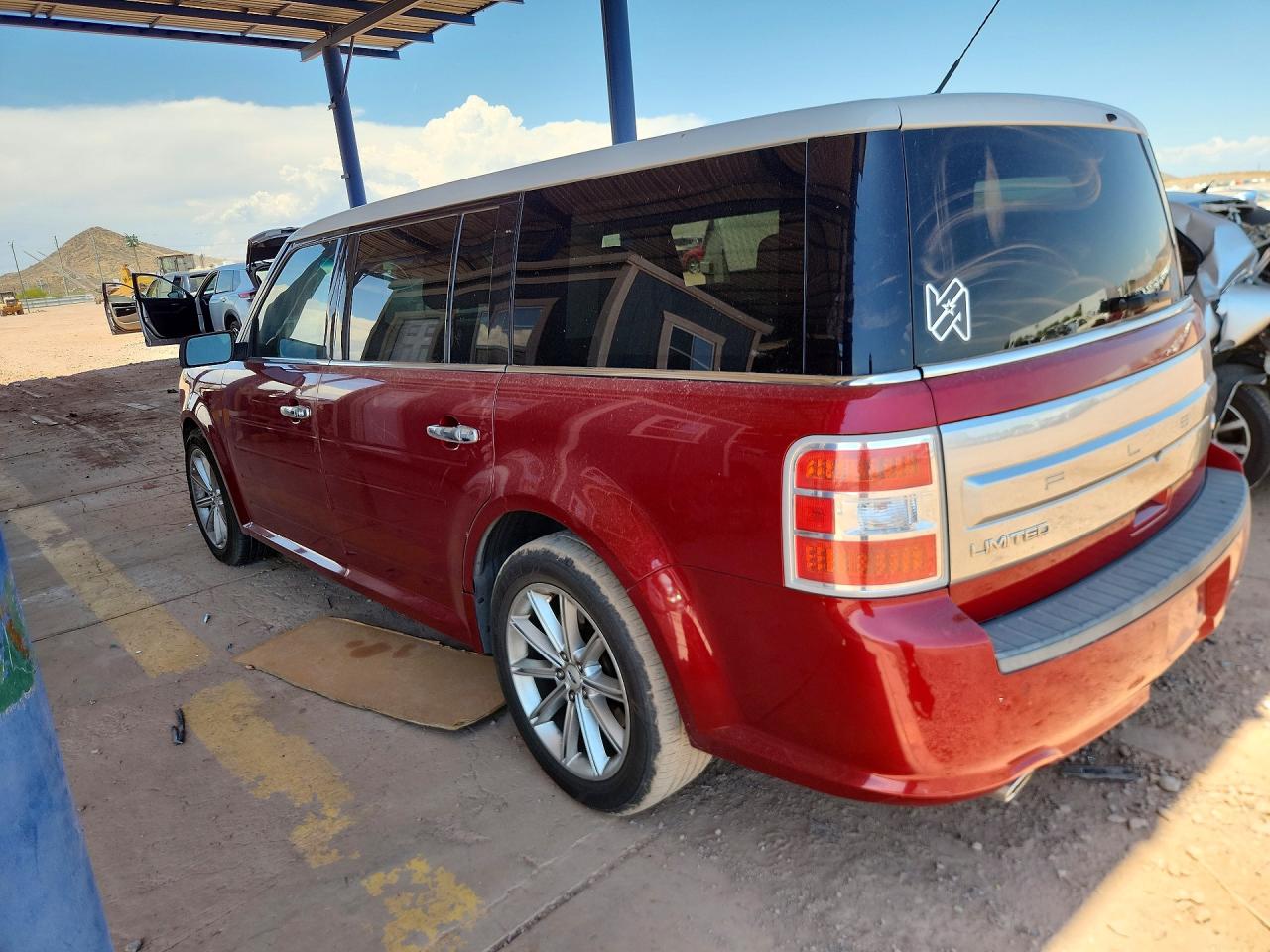 2014 Ford Flex Limited Red vin: 2FMGK5D8XEBD25648