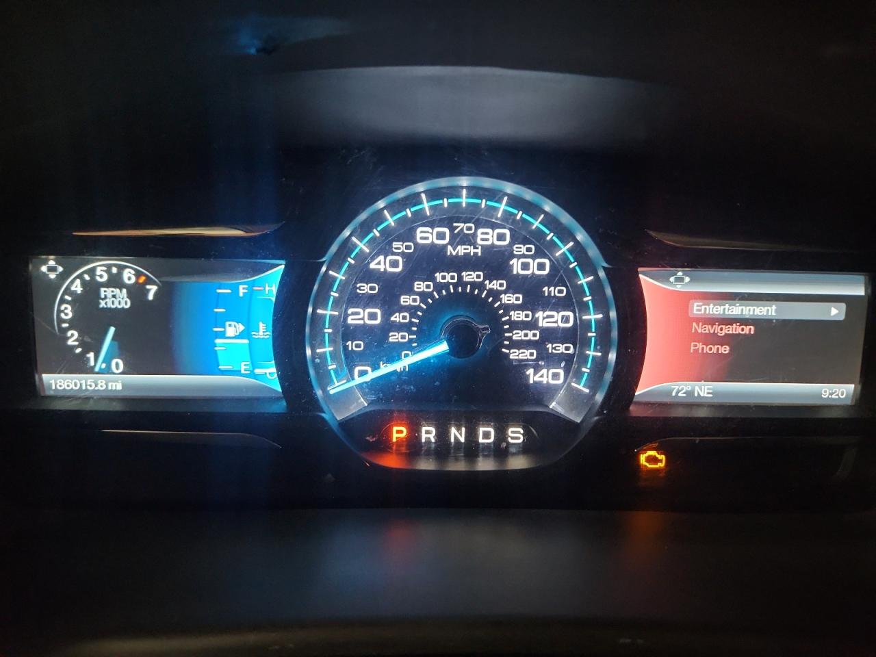 2015 Ford Flex Limited White vin: 2FMGK5D8XFBA02587 Damage: Warning Light - Engine, On, Unacceptable