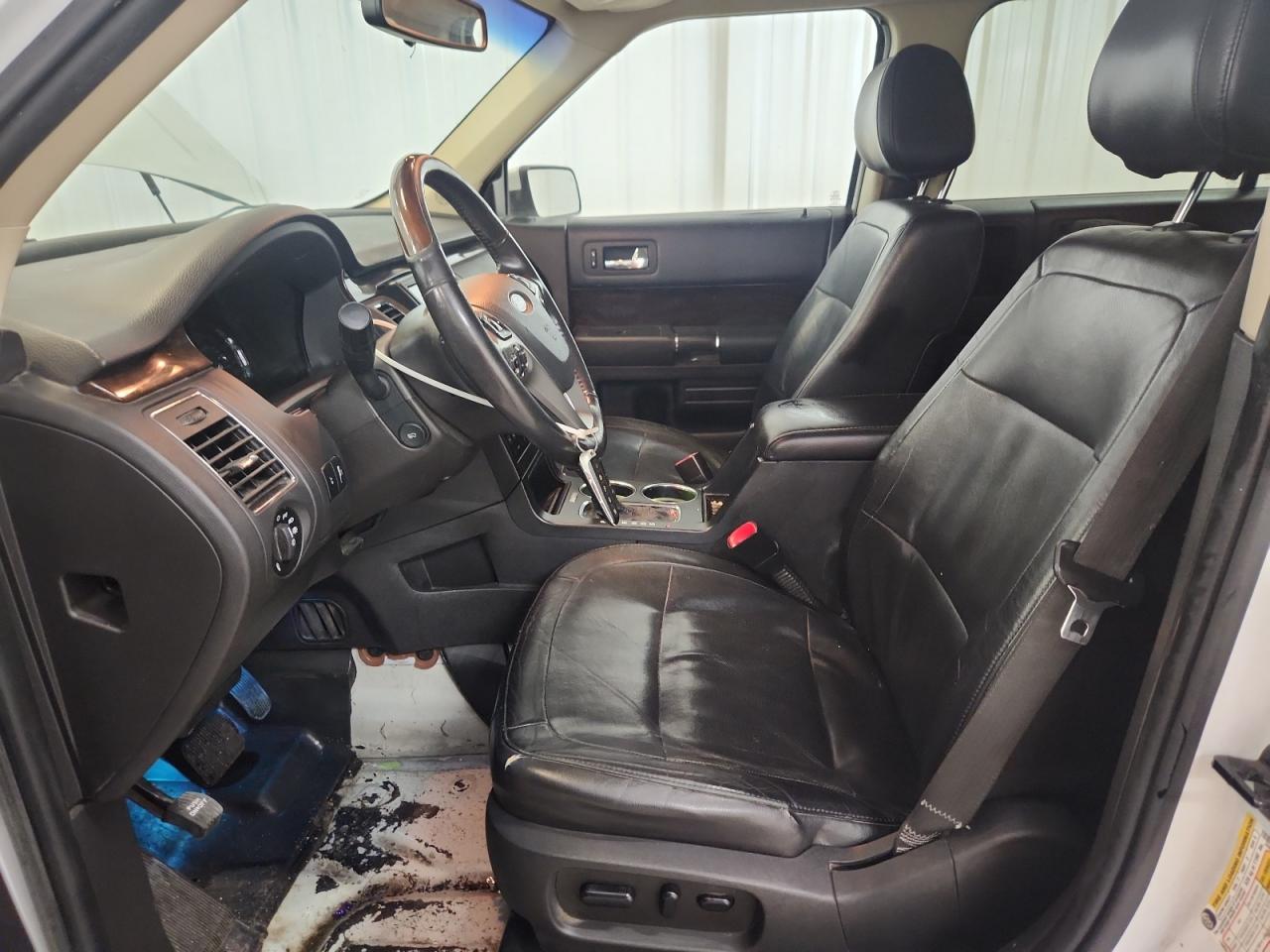 2015 Ford Flex Limited White vin: 2FMGK5D8XFBA02587 Damage: Left Front Carpet, Missing, Replacement Required