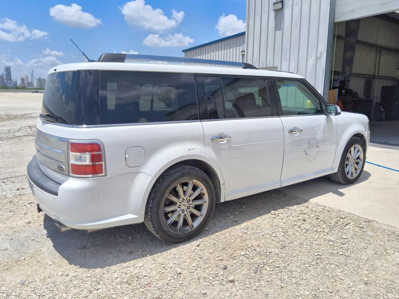 2015 Ford Flex Limited White vin: 2FMGK5D8XFBA02587