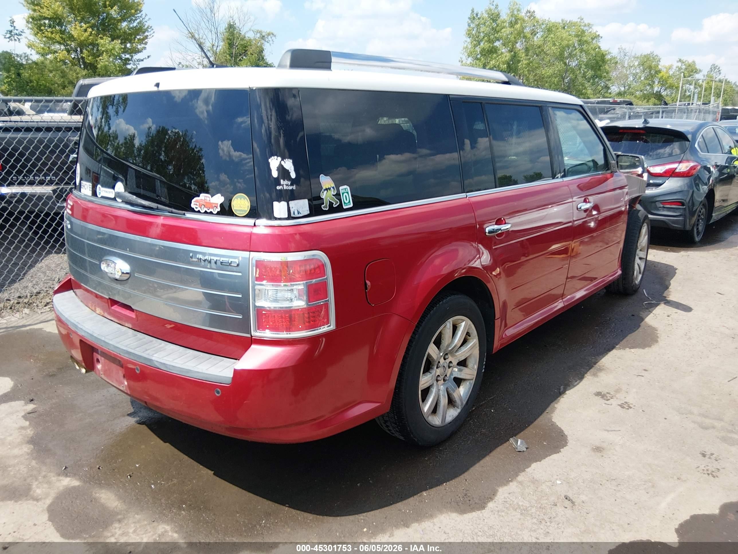 2012 Ford Flex Limited Red vin: 2FMGK5DC0CBD10562