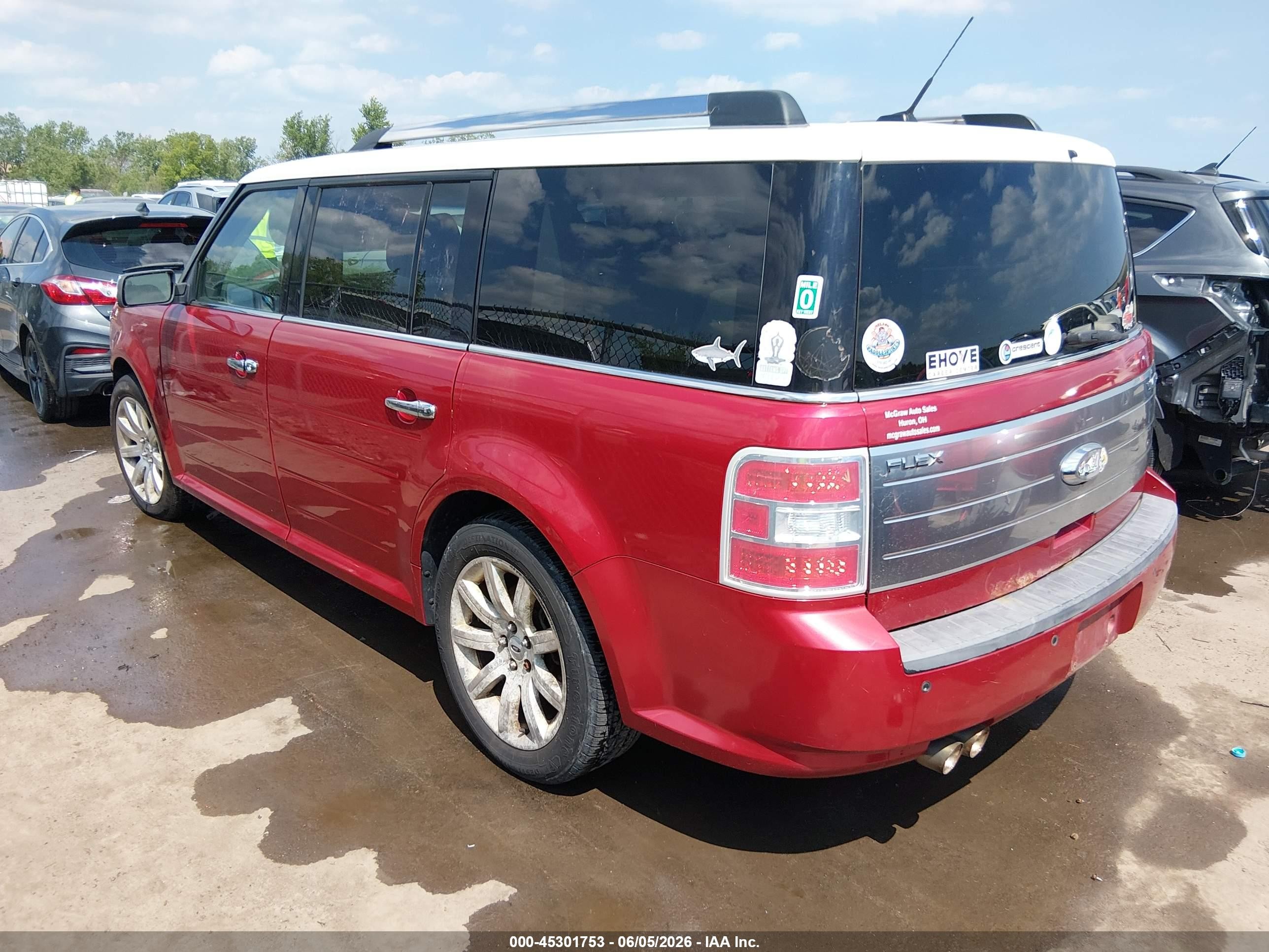 2012 Ford Flex Limited Red vin: 2FMGK5DC0CBD10562