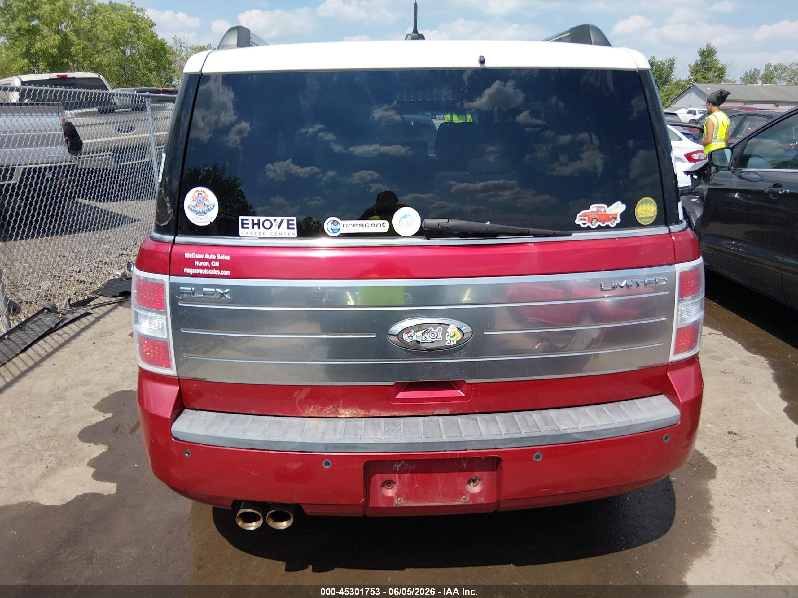 2012 Ford Flex Limited Red vin: 2FMGK5DC0CBD10562