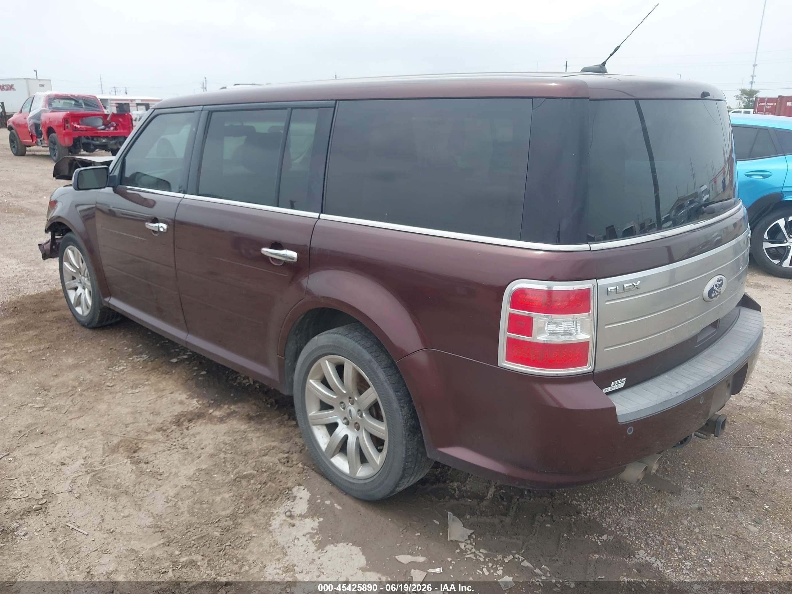 2012 Ford Flex Limited/titanium Темно-бордовый vin: 2FMGK5DC1CBD05211