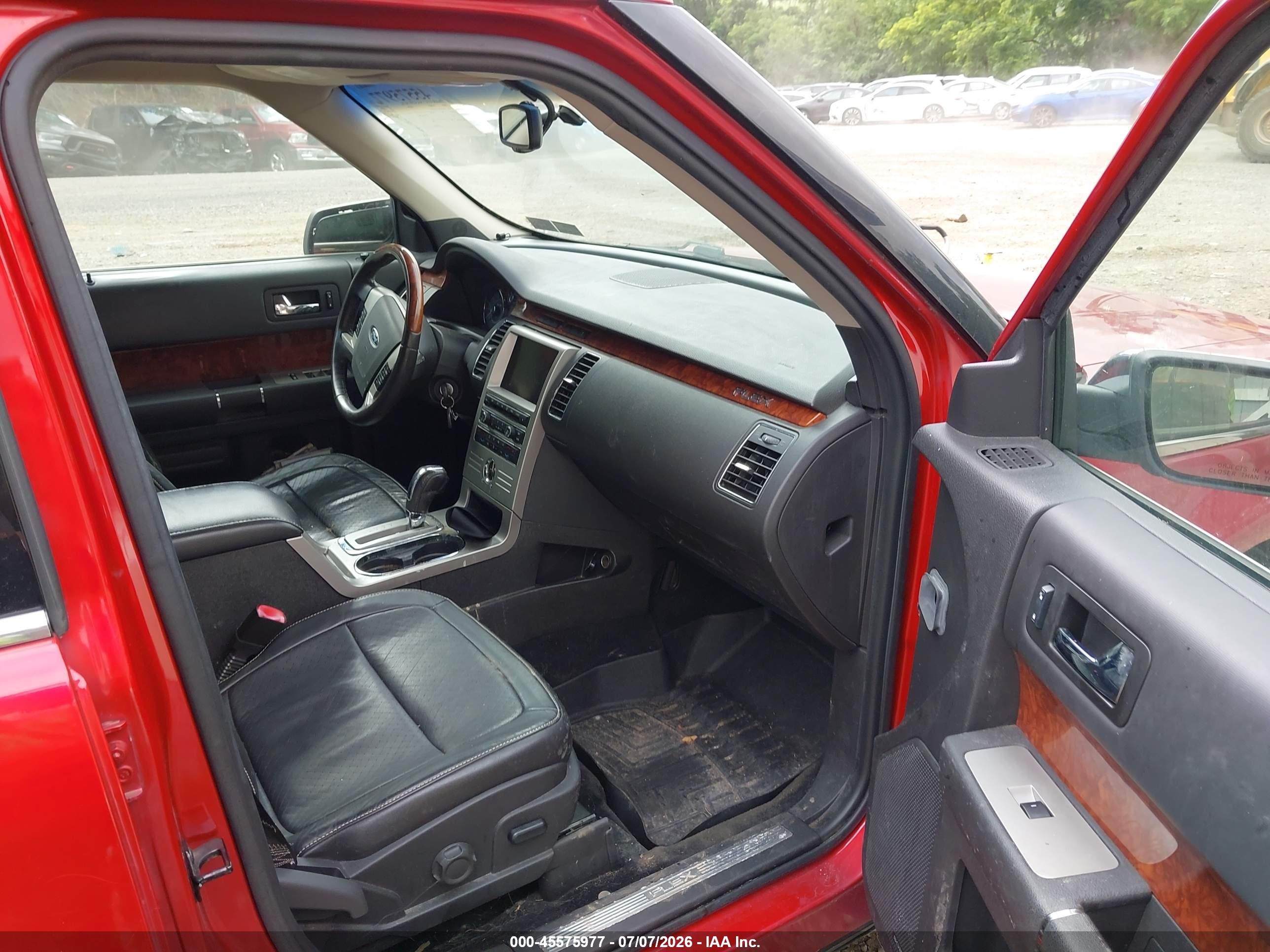 2010 Ford Flex Limited Red vin: 2FMGK5DC2ABA18313