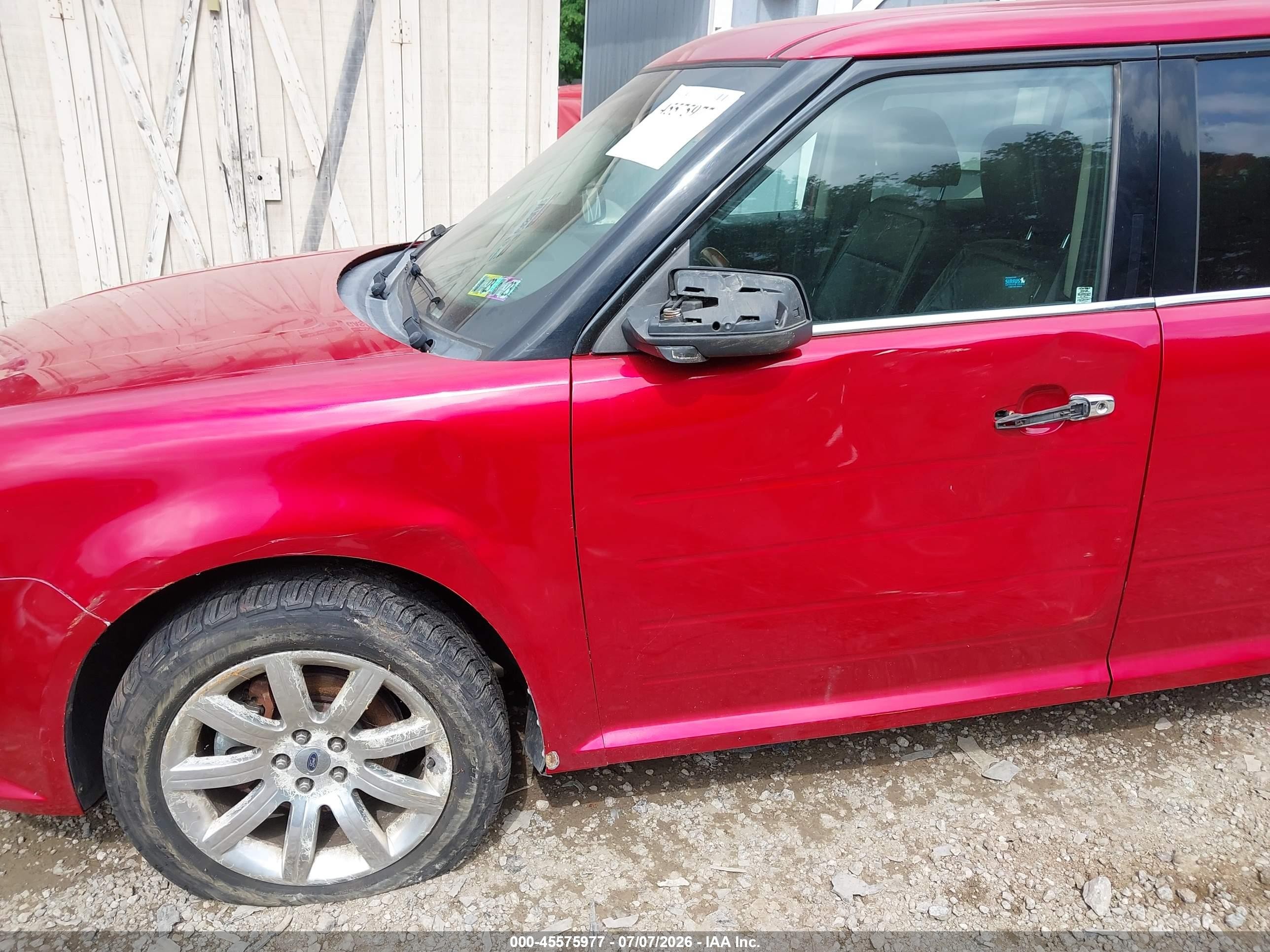 2010 Ford Flex Limited Red vin: 2FMGK5DC2ABA18313