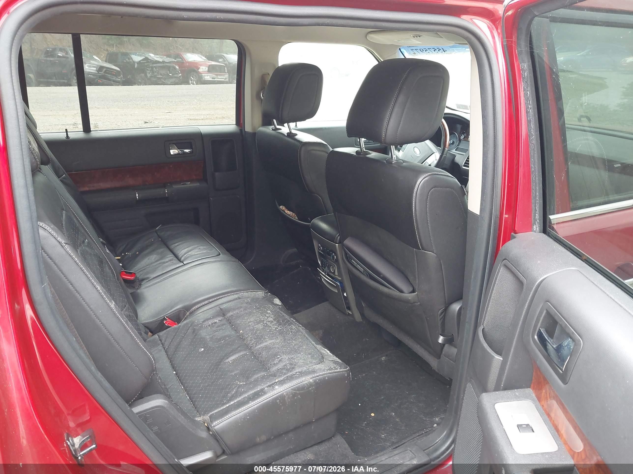 2010 Ford Flex Limited Red vin: 2FMGK5DC2ABA18313