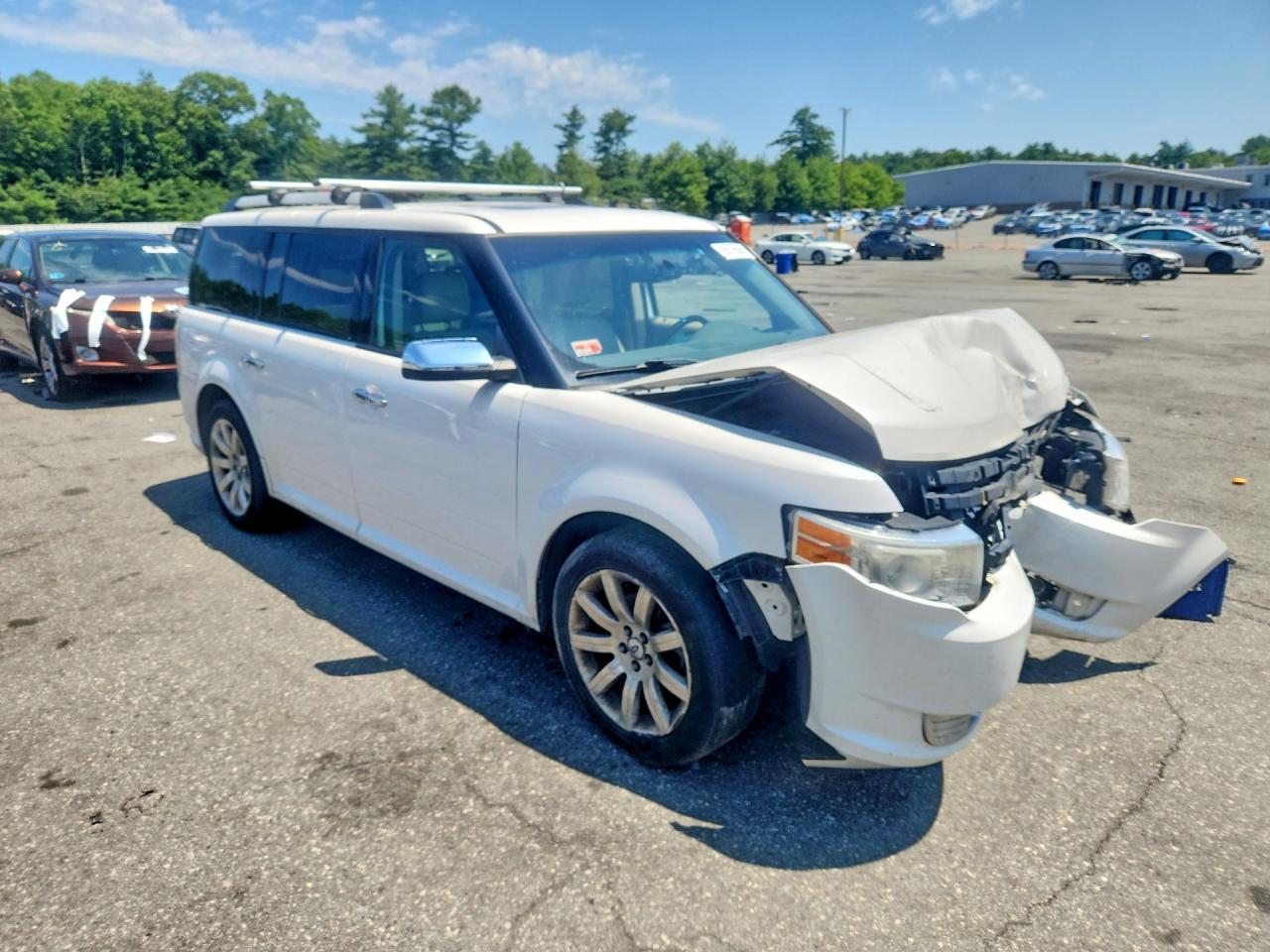 2010 Ford Flex Limited White vin: 2FMGK5DC2ABD00581