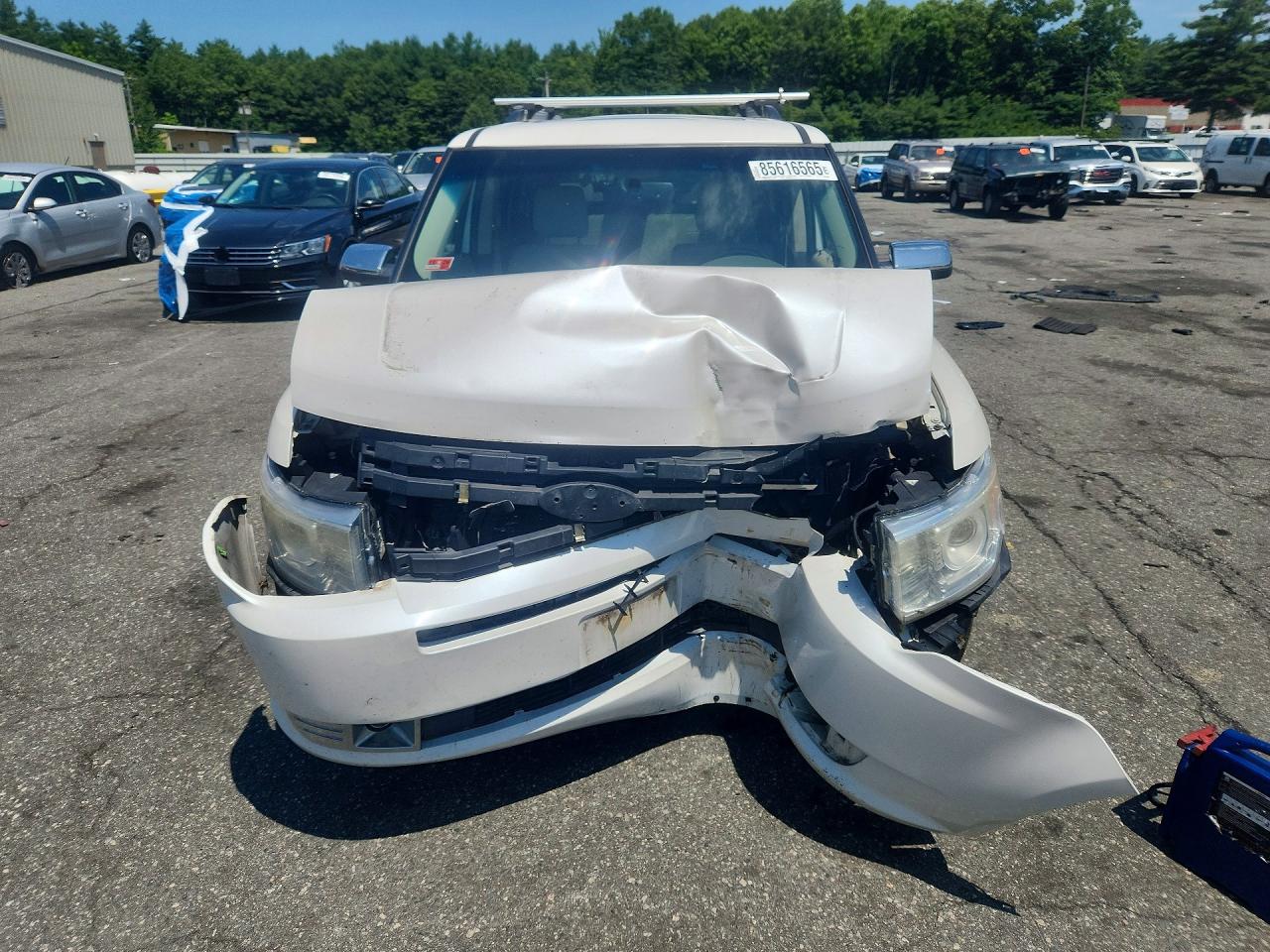 2010 Ford Flex Limited White vin: 2FMGK5DC2ABD00581
