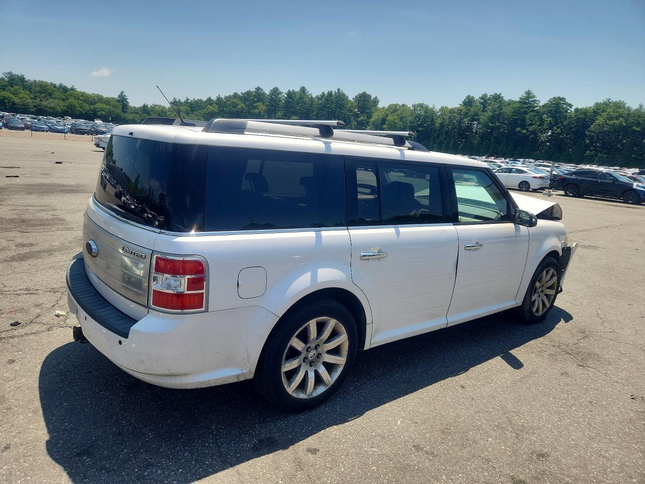 2010 Ford Flex Limited White vin: 2FMGK5DC2ABD00581